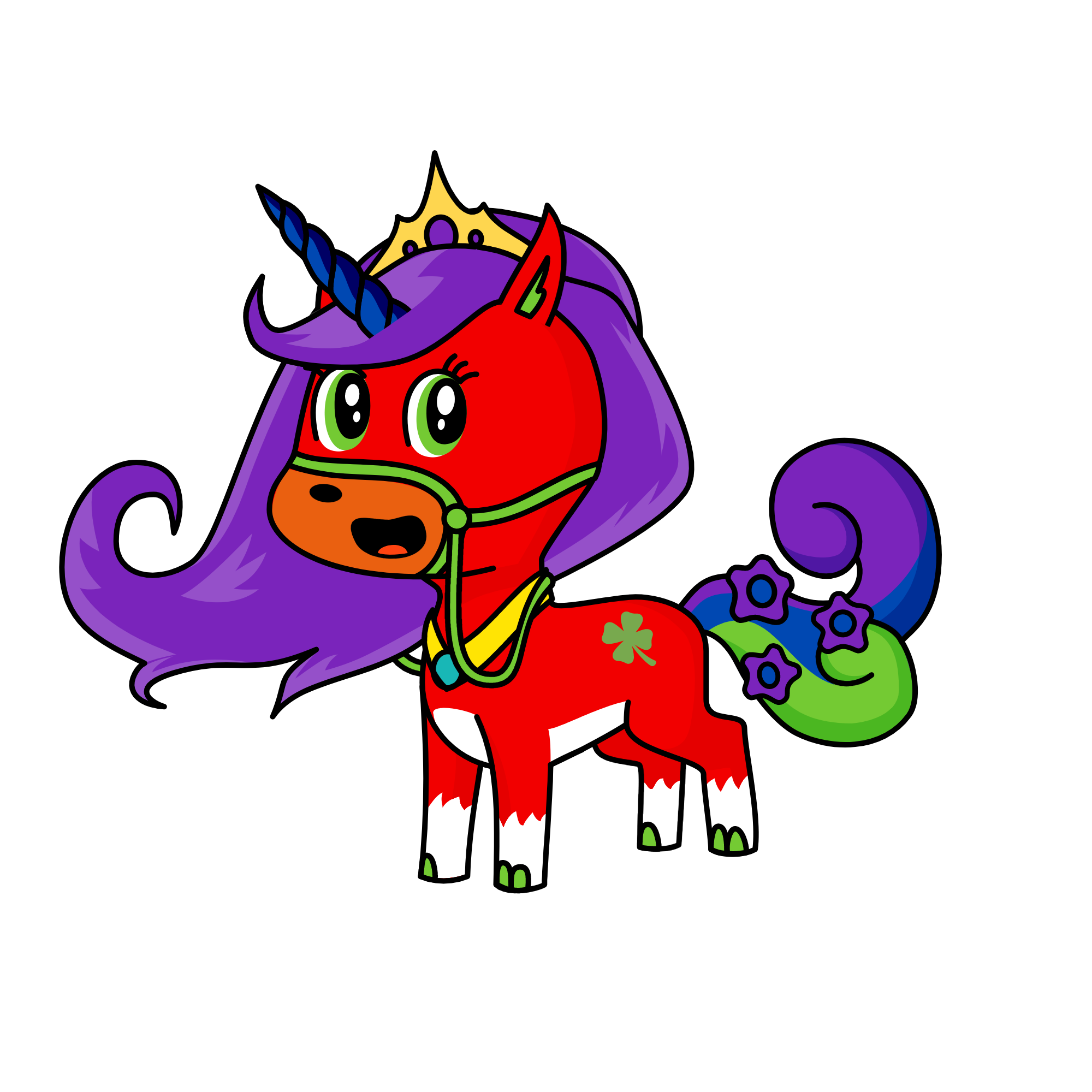 Cloud Plus Extra Happy Birthday Unicorn, the unicorn