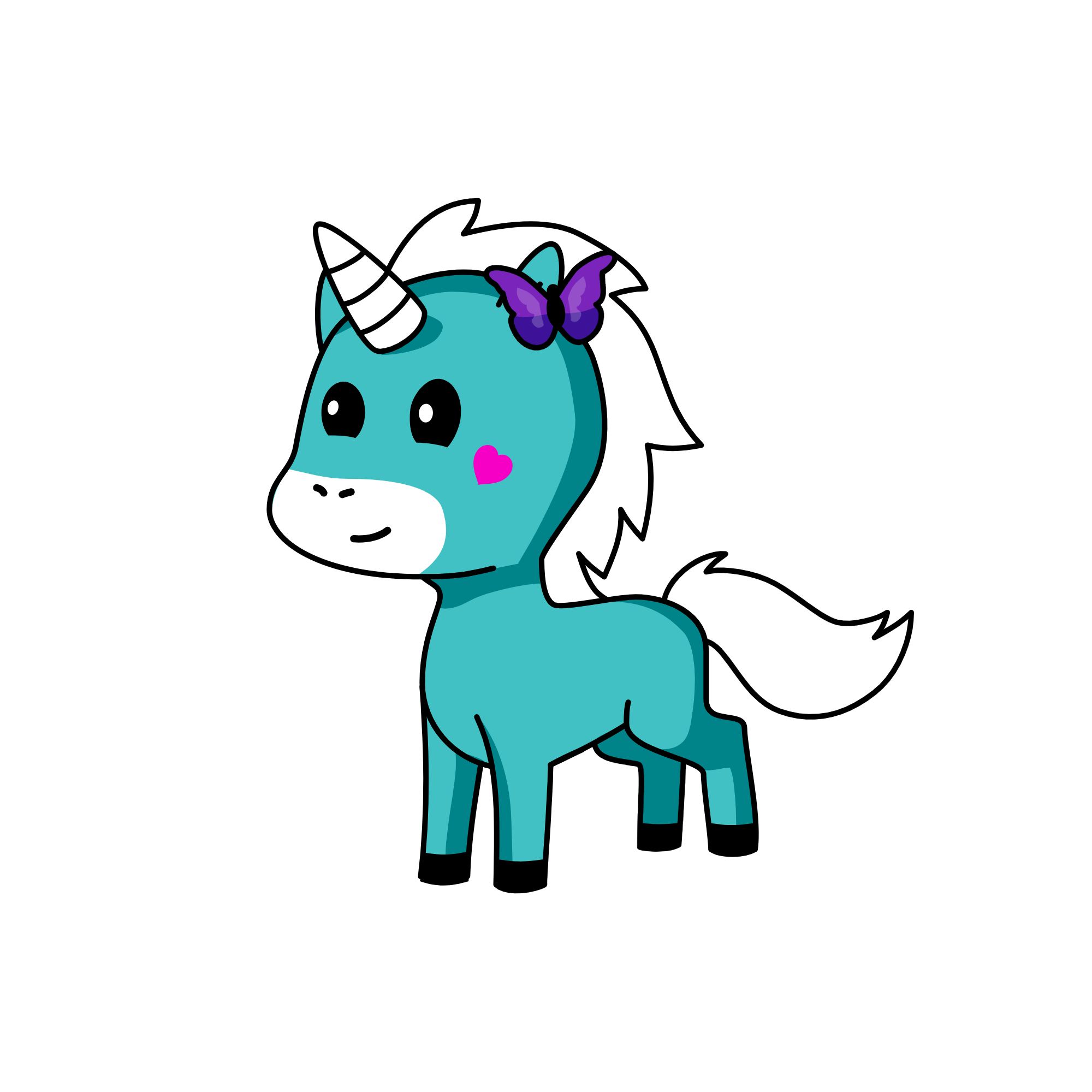 rose, the unicorn