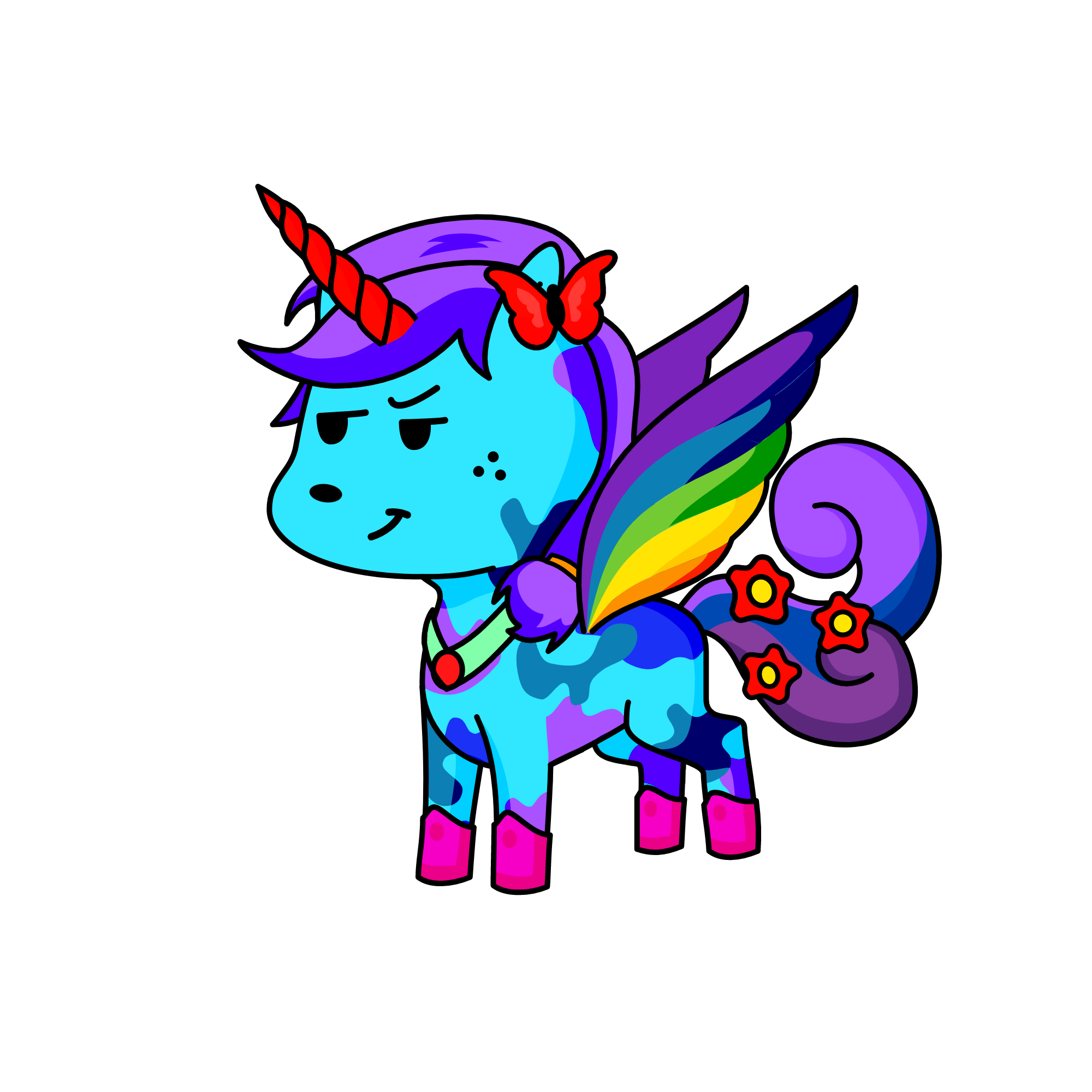 Redhorn Freezefur, the unicorn