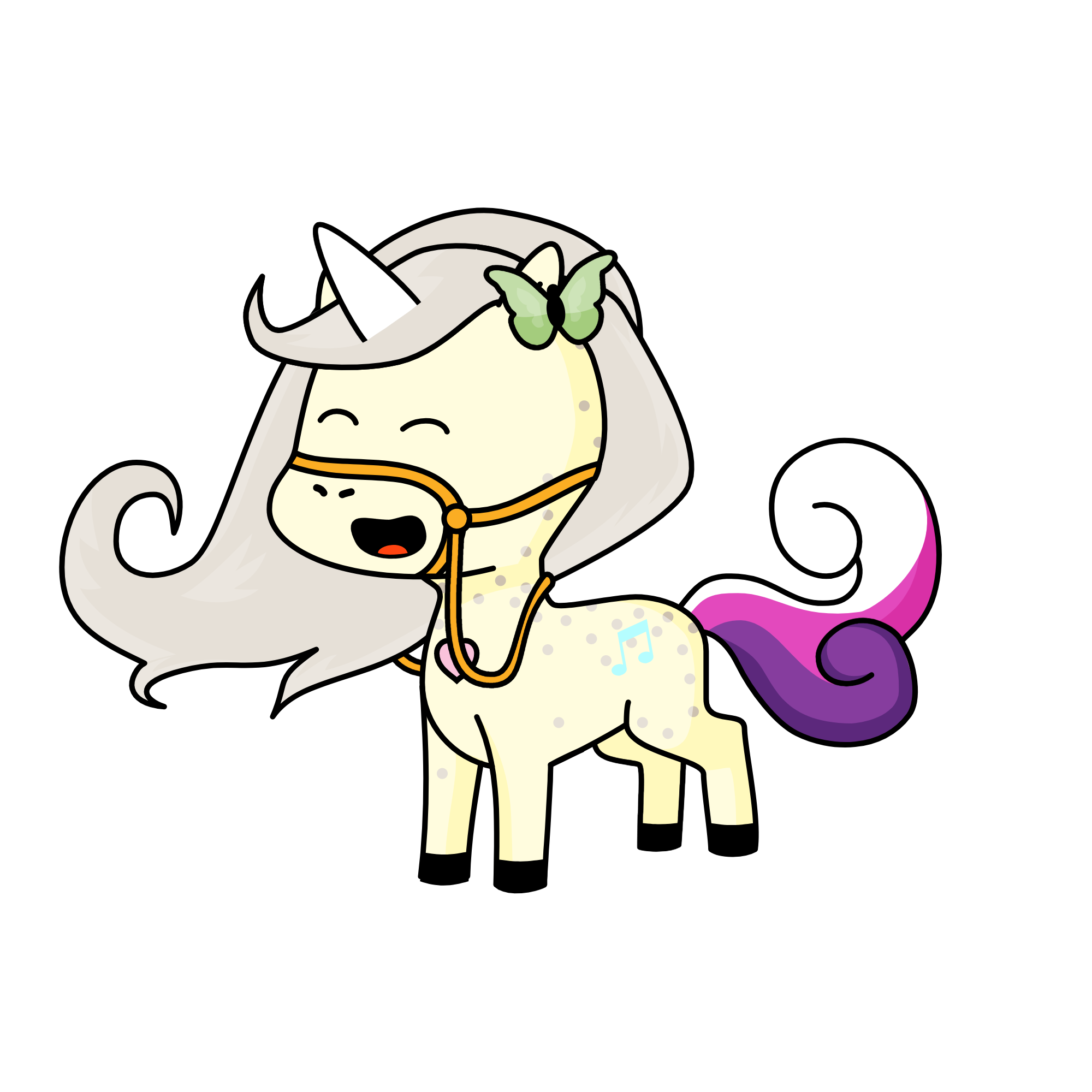 Melody, the unicorn