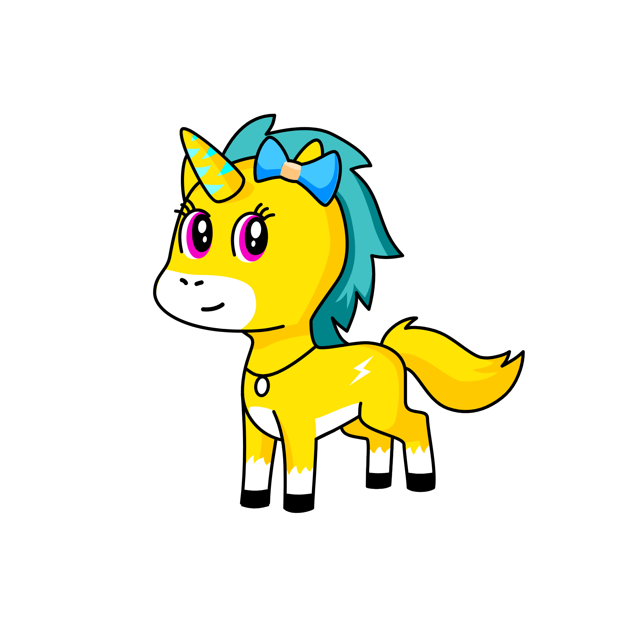 snowy, the unicorn