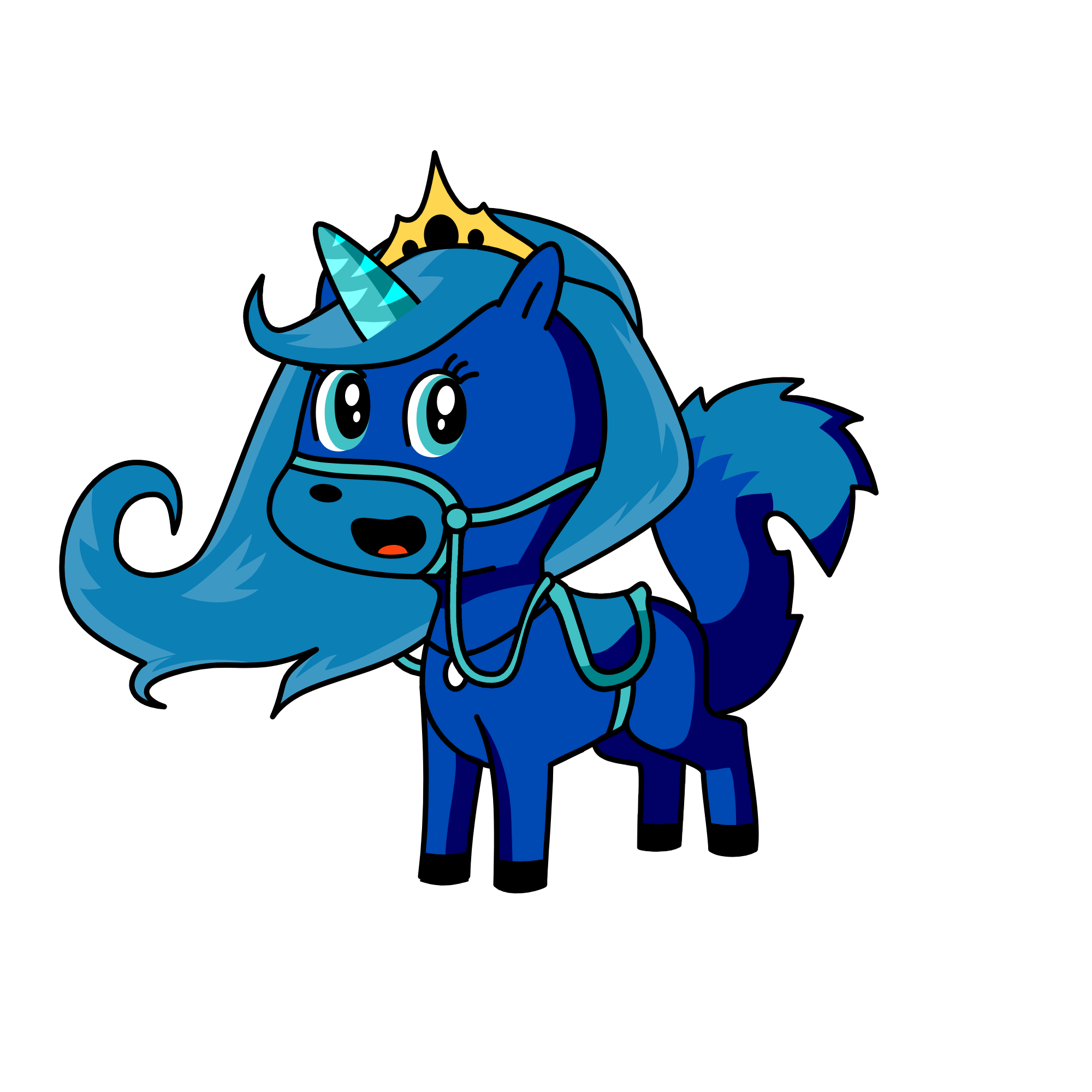 Moonlight, the unicorn