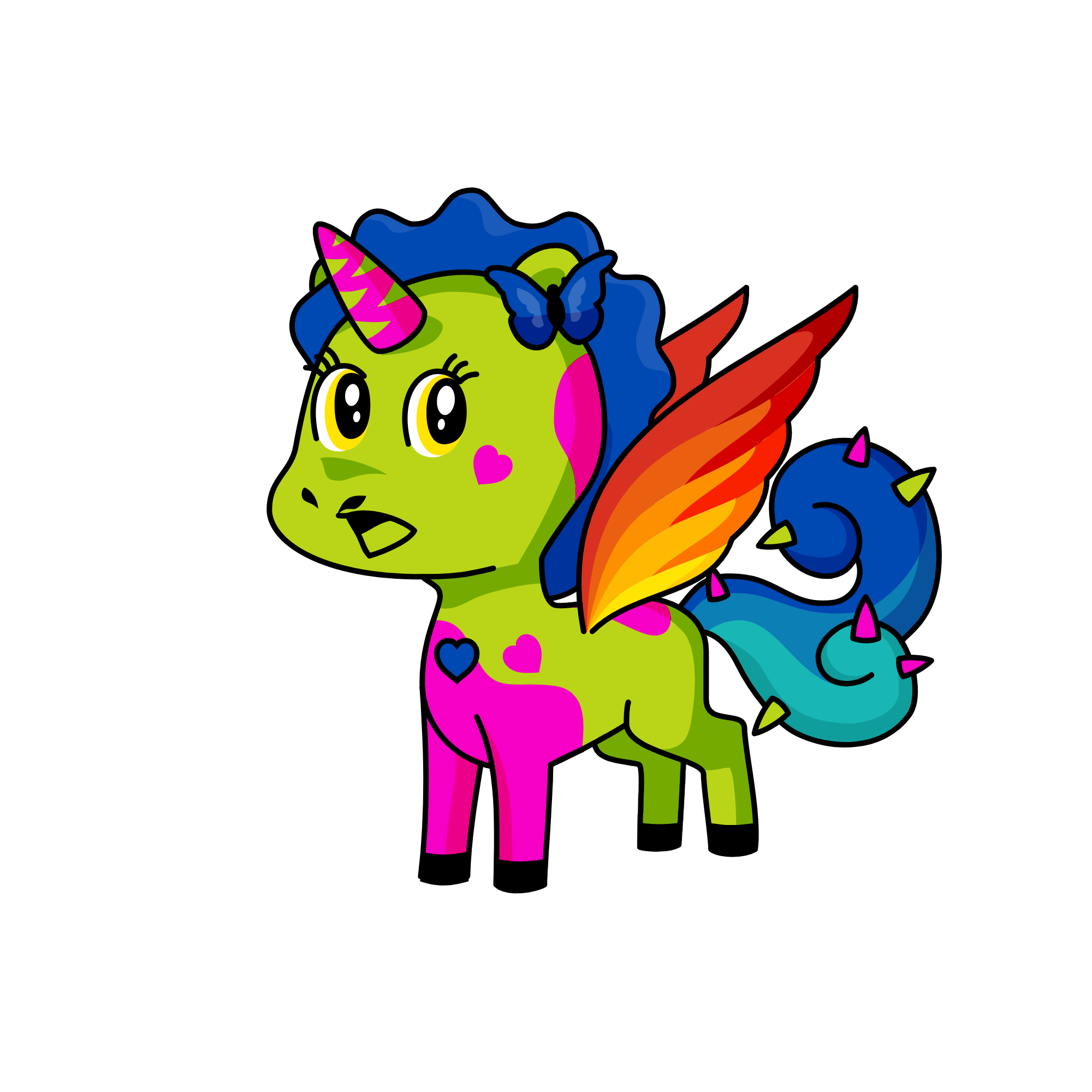 scary night, the unicorn