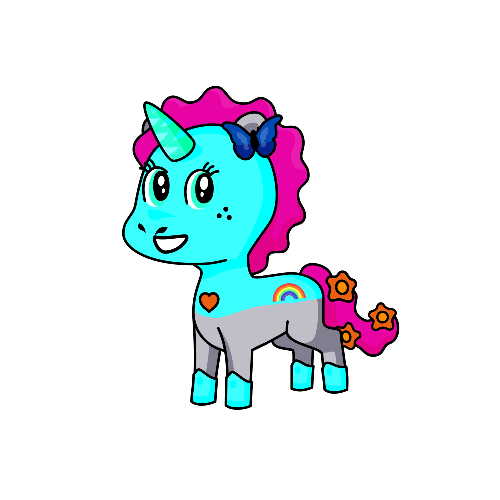 Mouse Snow, the unicorn