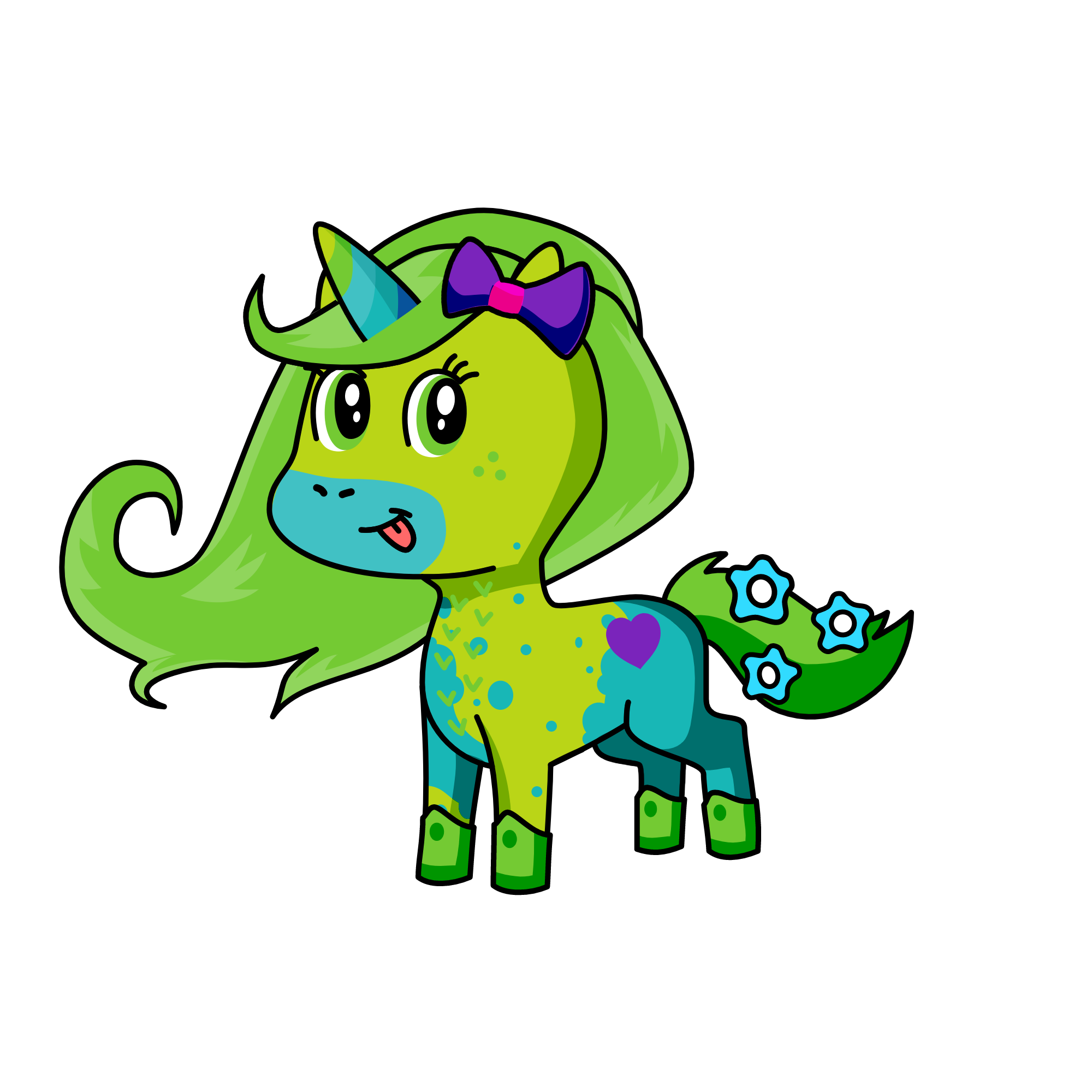 grassy, the unicorn
