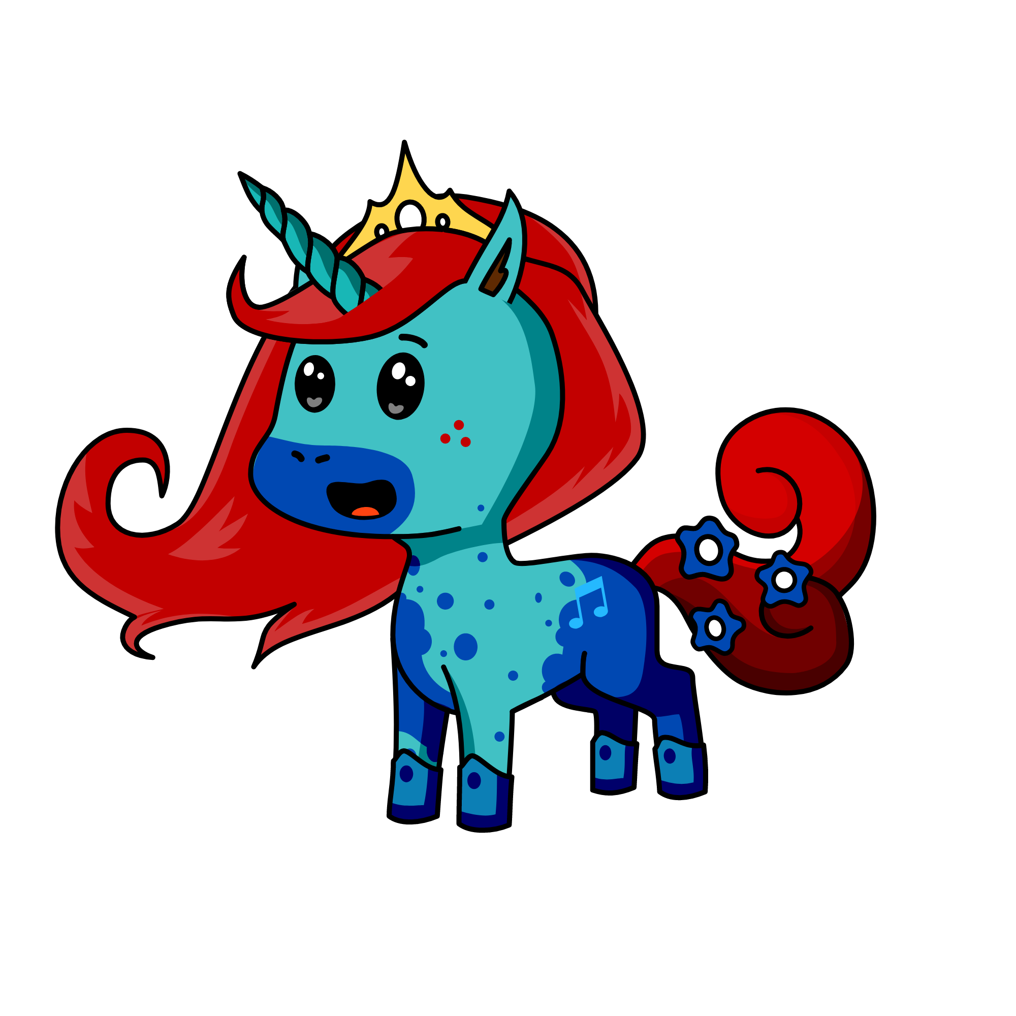 b, the unicorn
