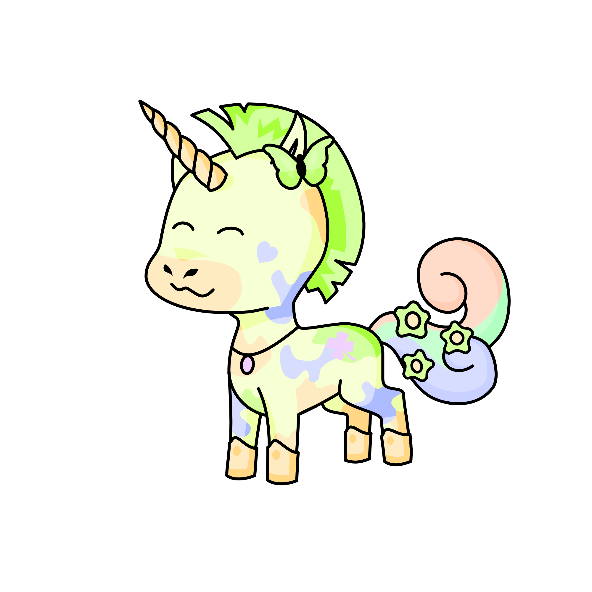 Pastel, the unicorn