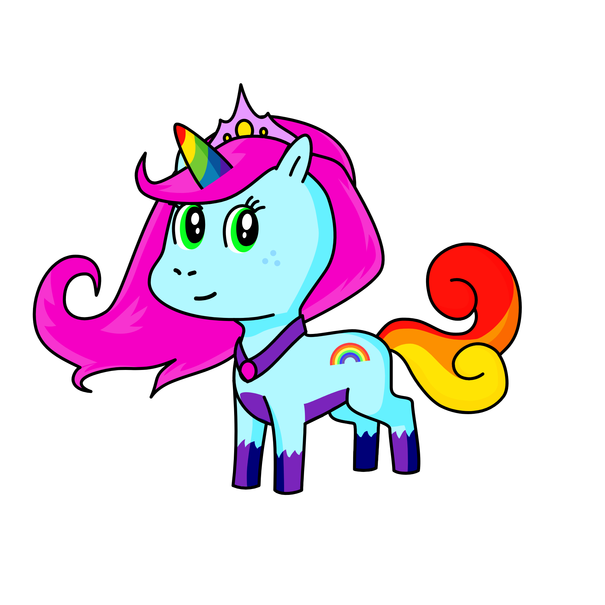 Princess Rainbow, the unicorn
