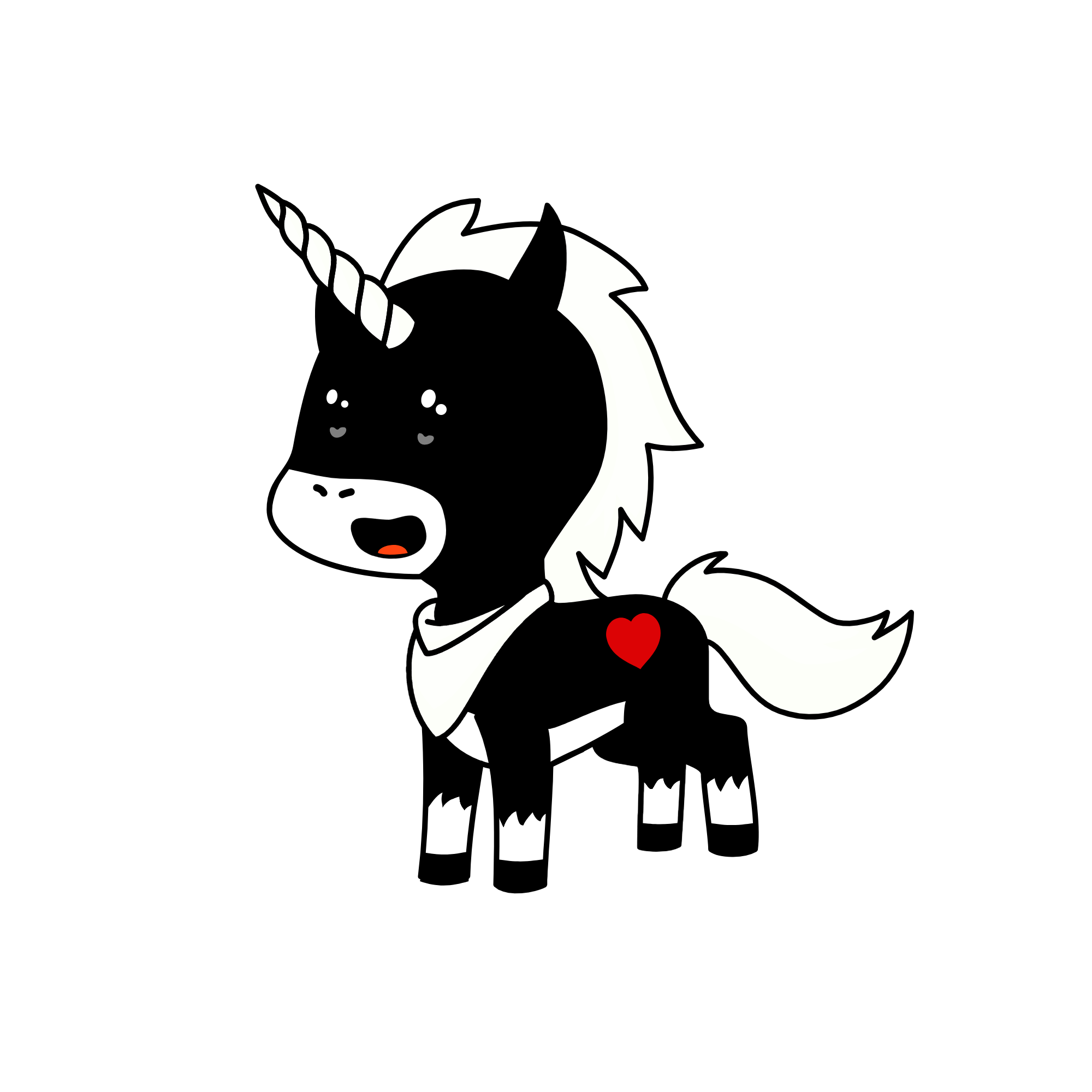 dark night, the unicorn