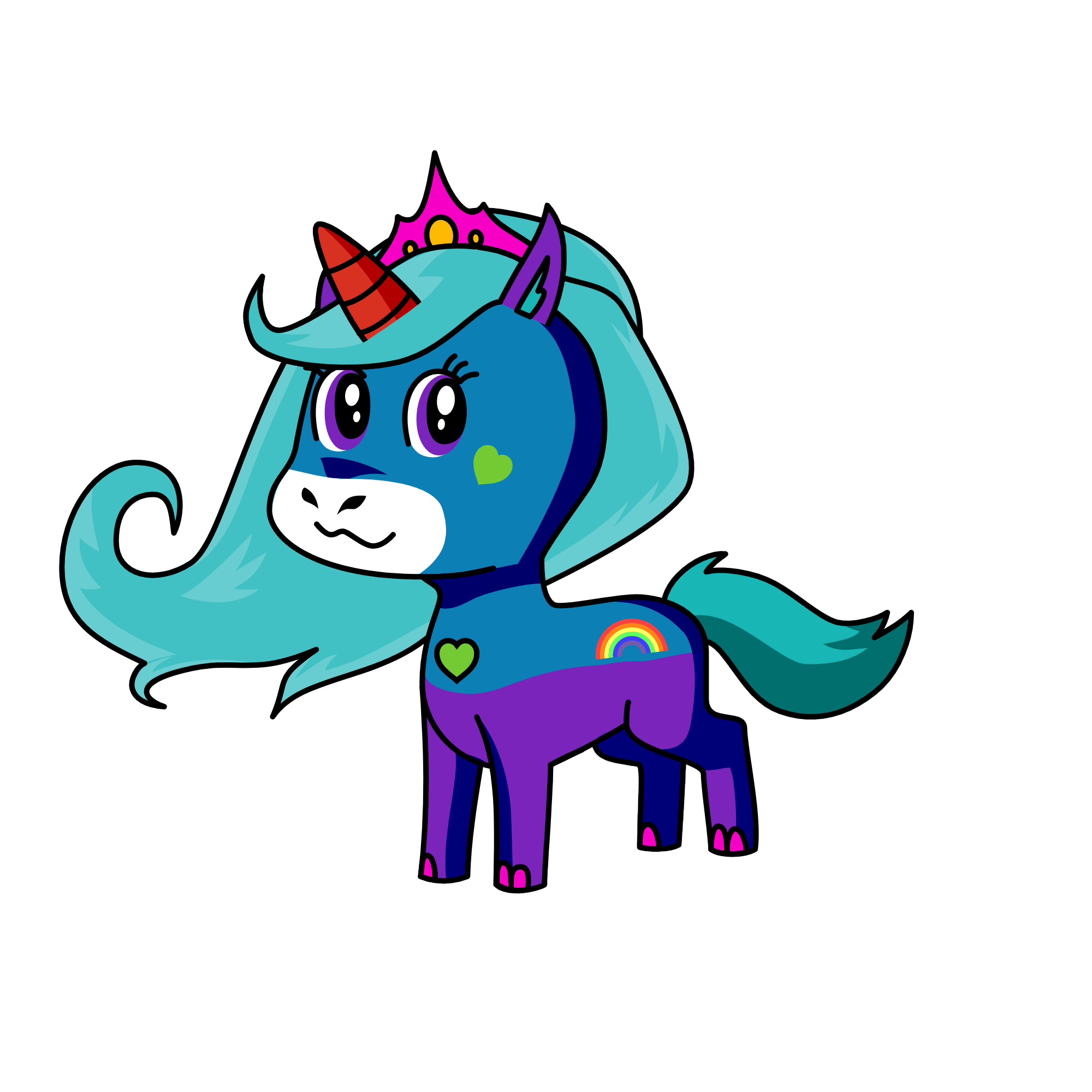 pony qqq, the unicorn