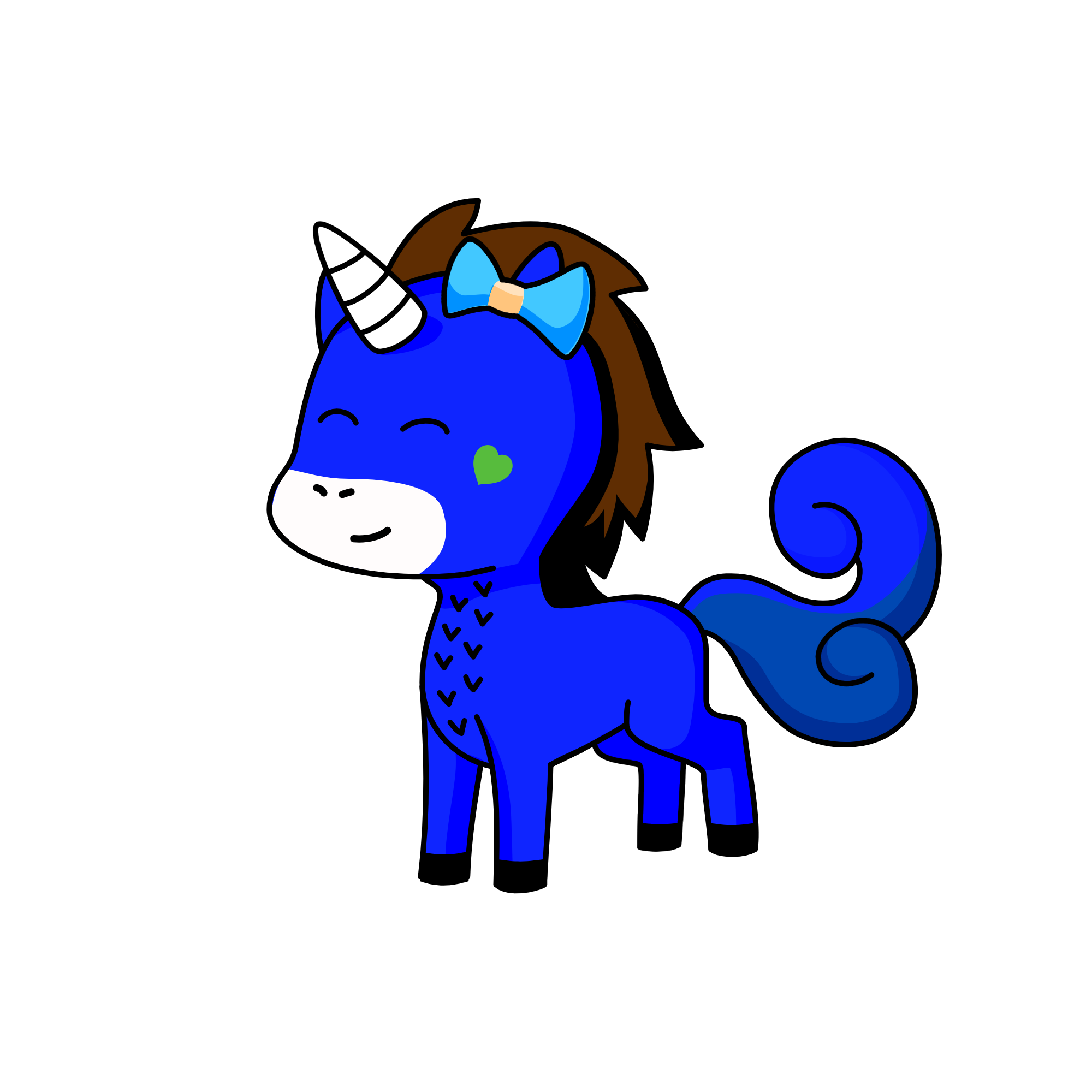 blue chesess, the unicorn