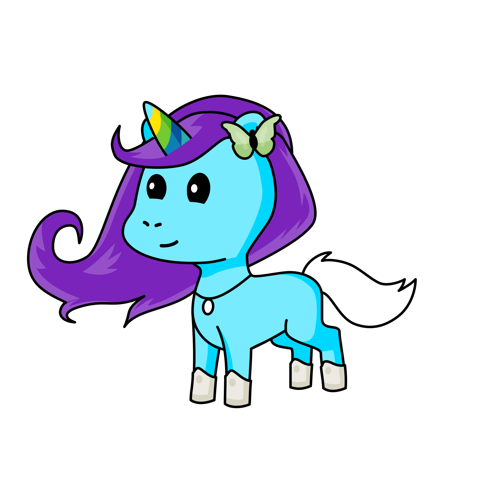Glitter, the unicorn