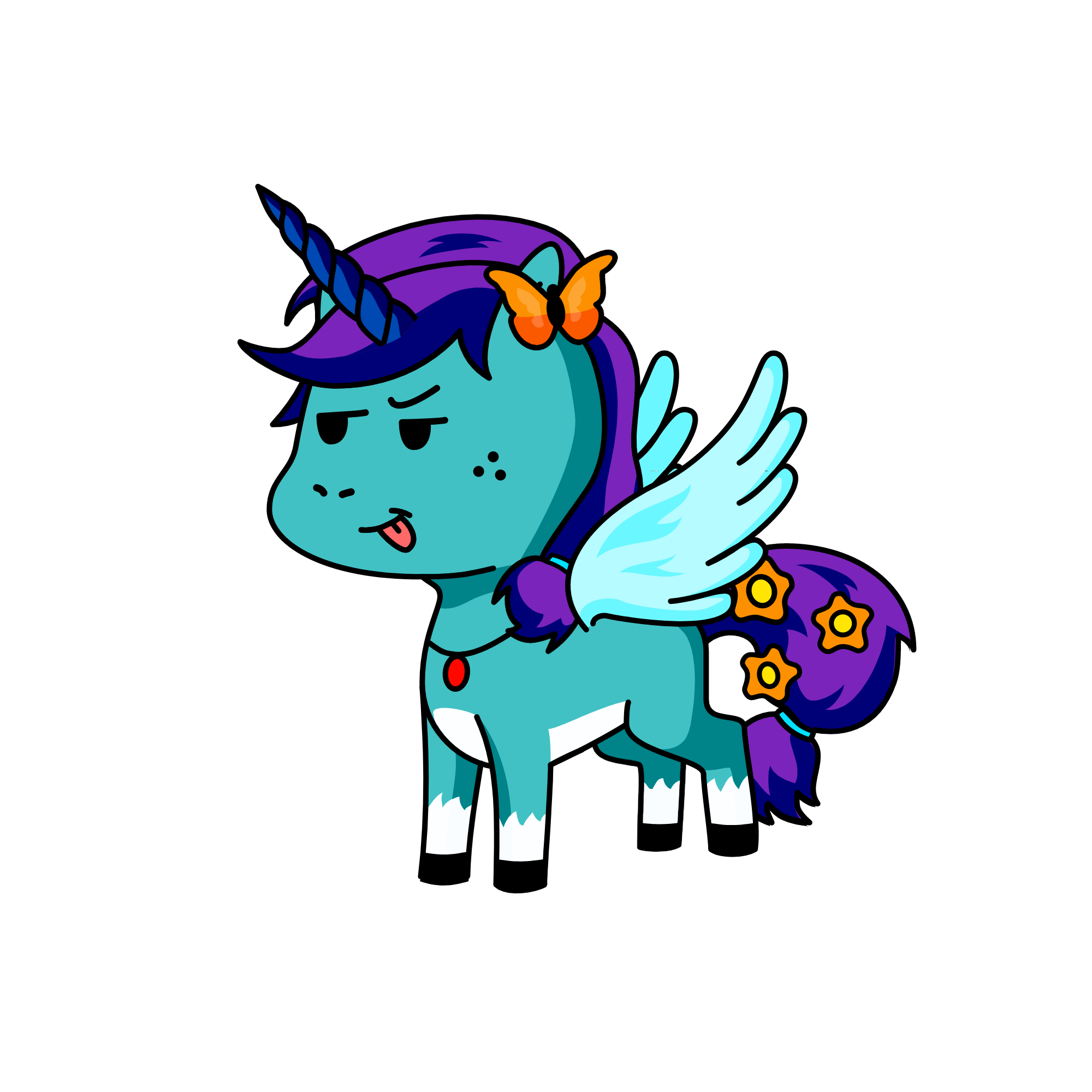 Dewdrop, the unicorn
