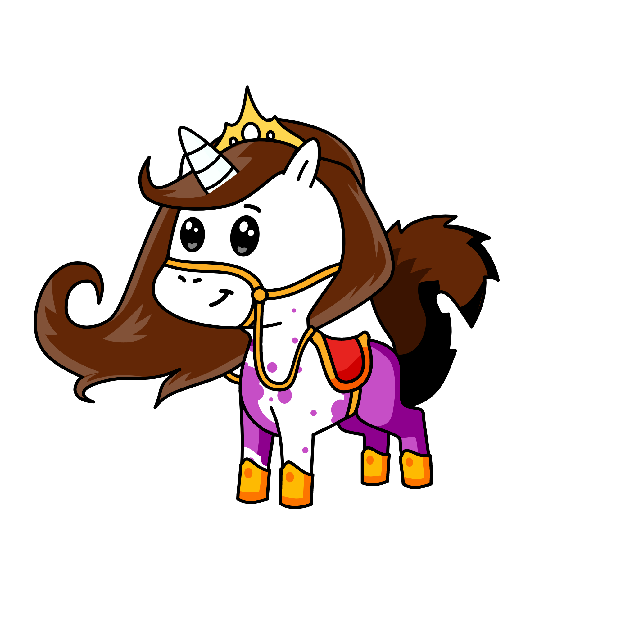 Madame Sparkles, the unicorn