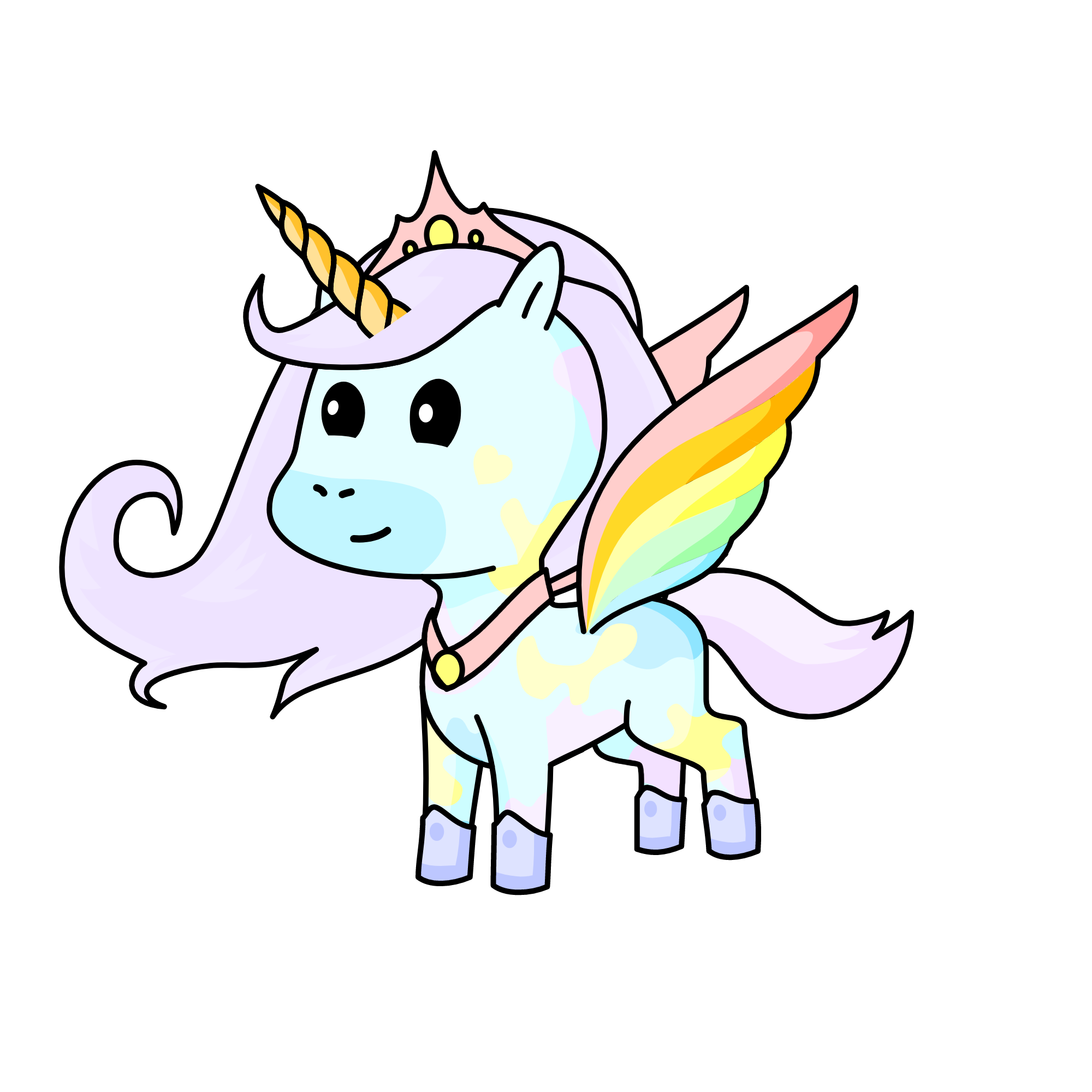 Rainbow, the unicorn