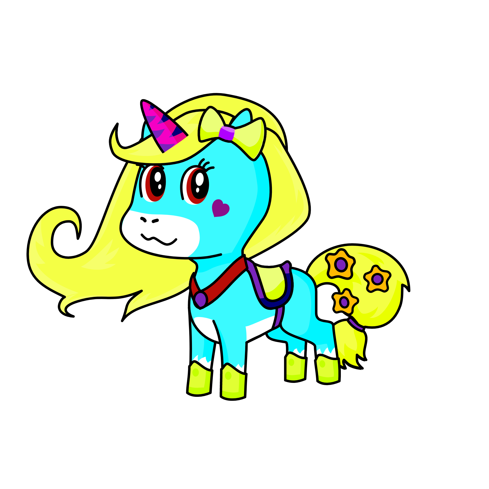 Luna the wonder, the unicorn