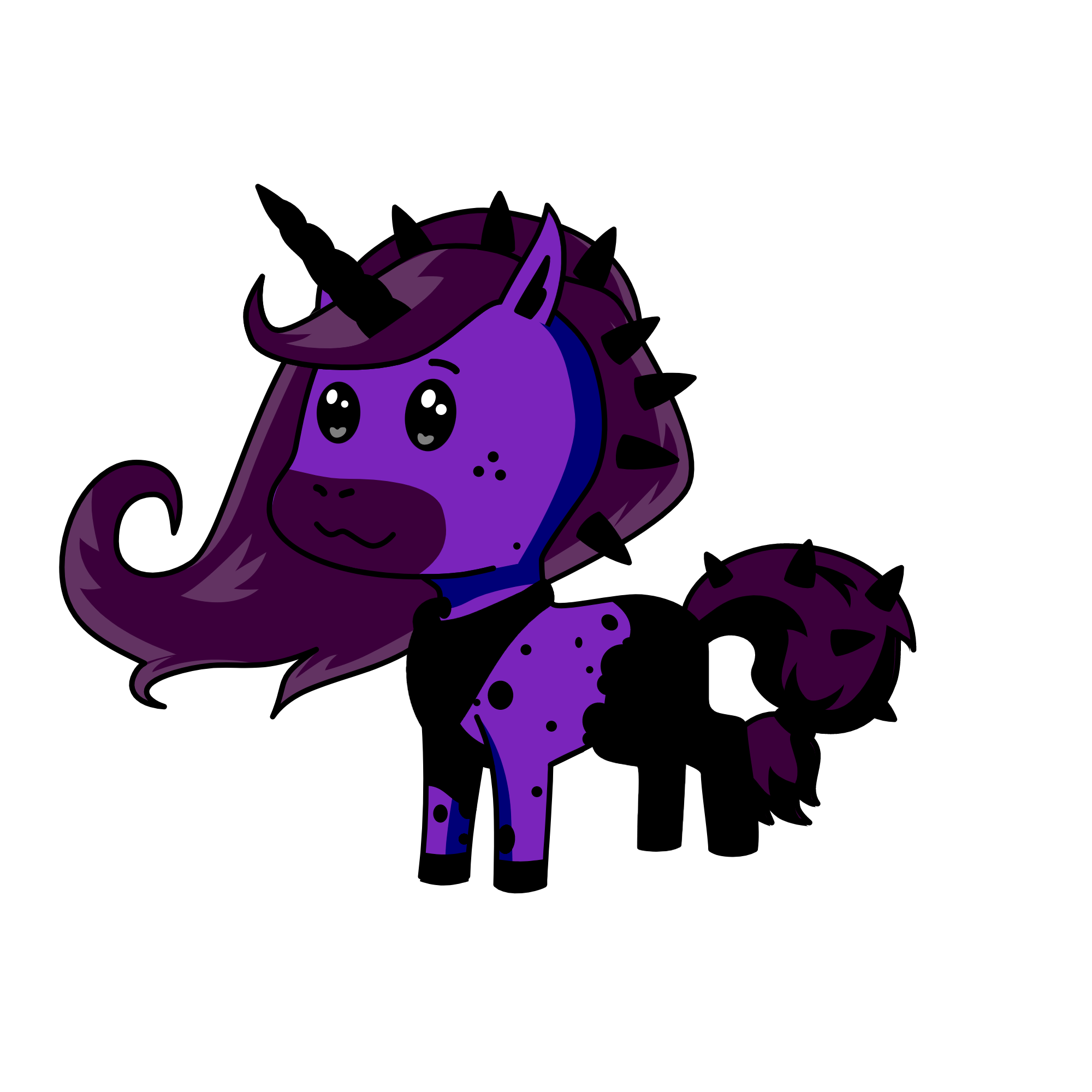 Dark night, the unicorn