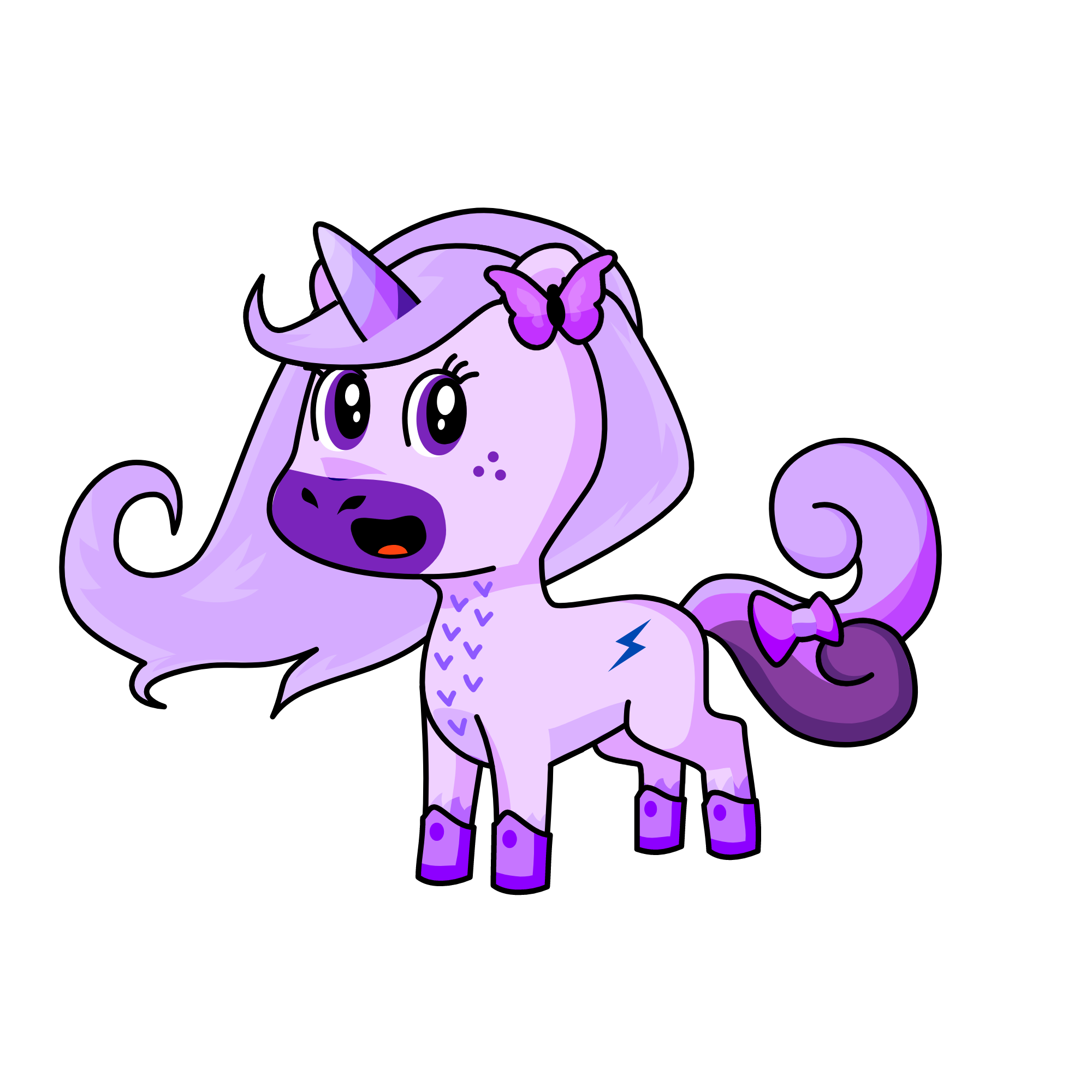 Queen Moon, the unicorn