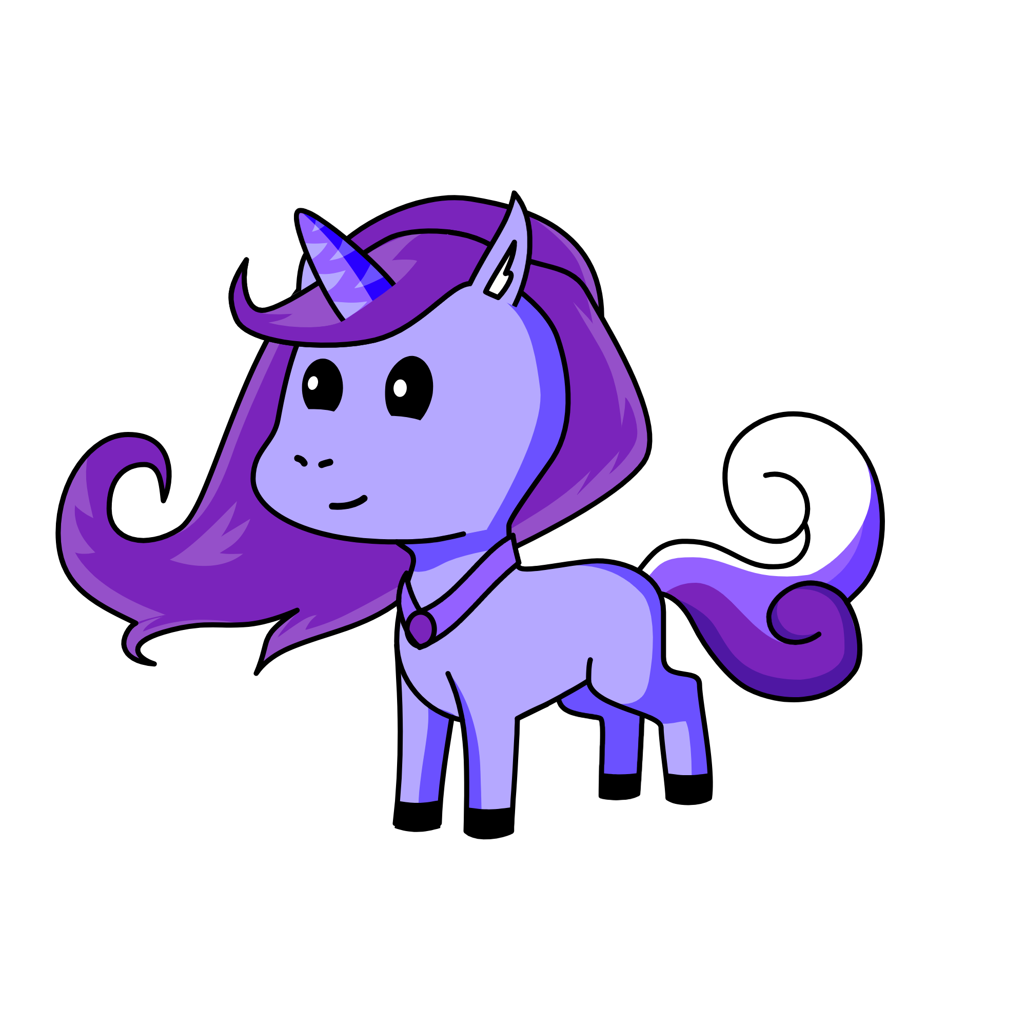 Crystal Purple Poseidon, the unicorn