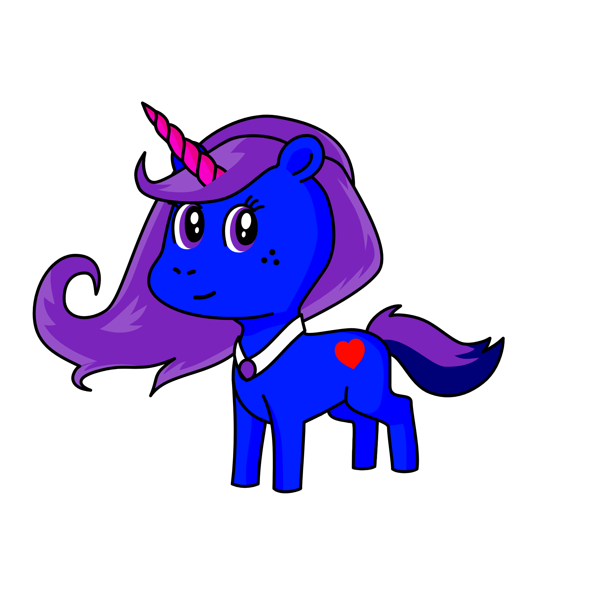 moonlight, the unicorn