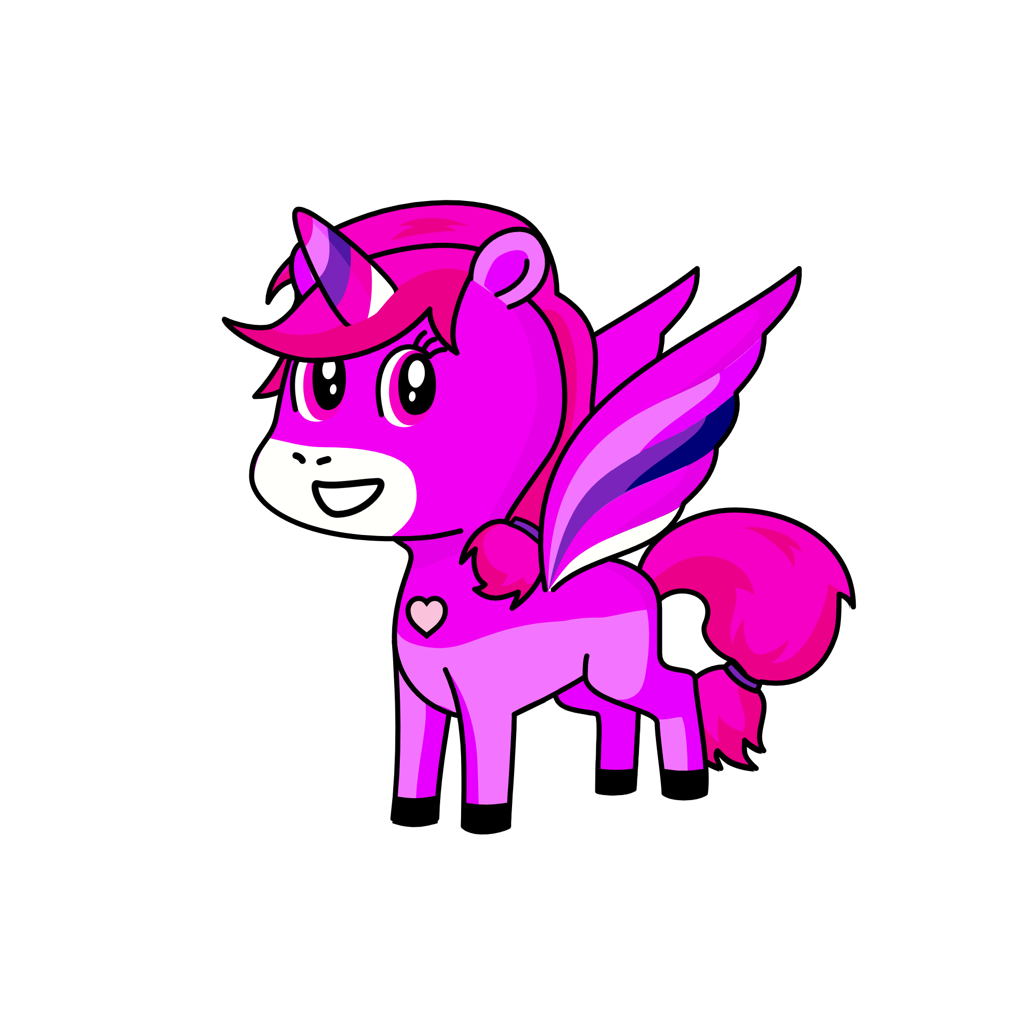 pinklu, the unicorn