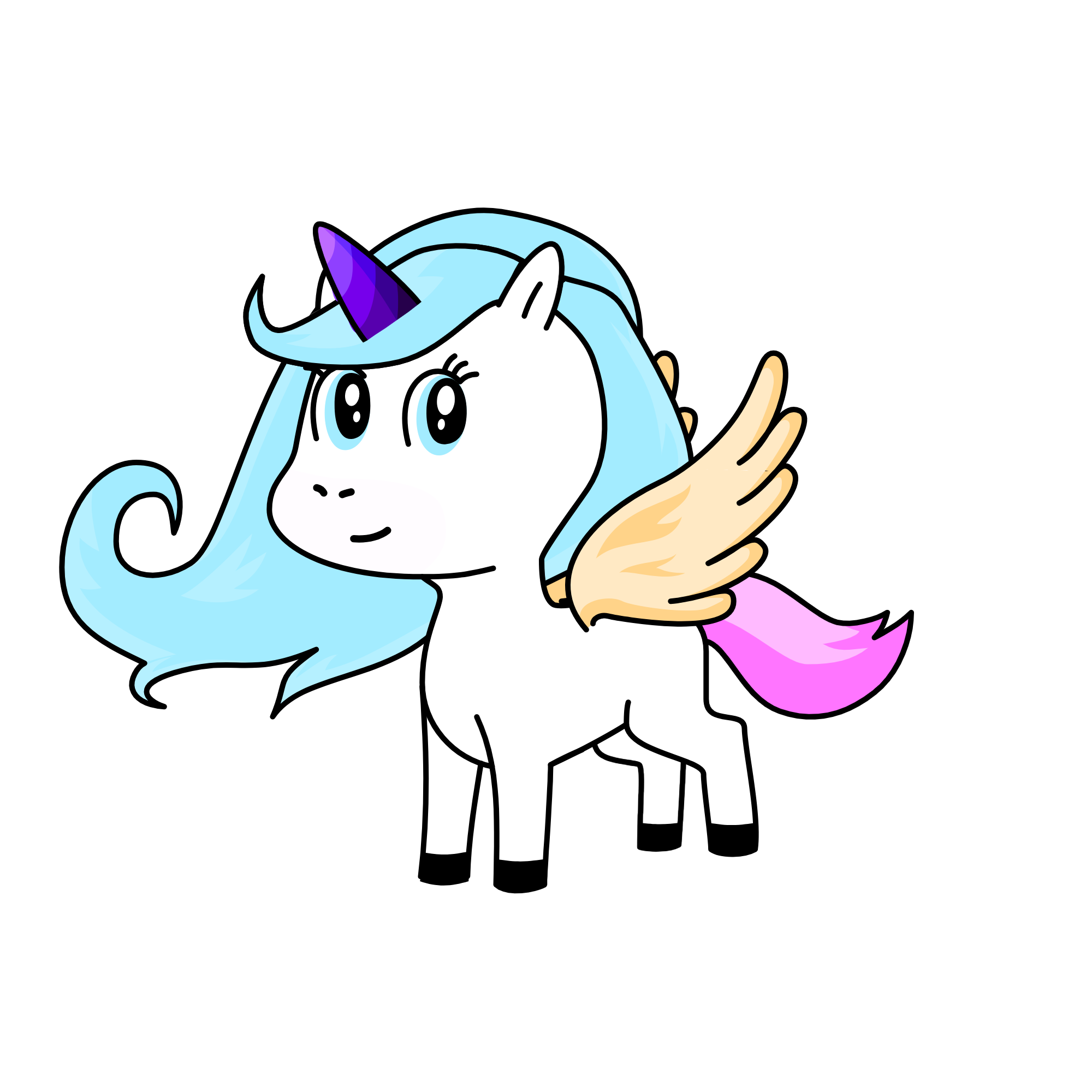 Gold, the unicorn