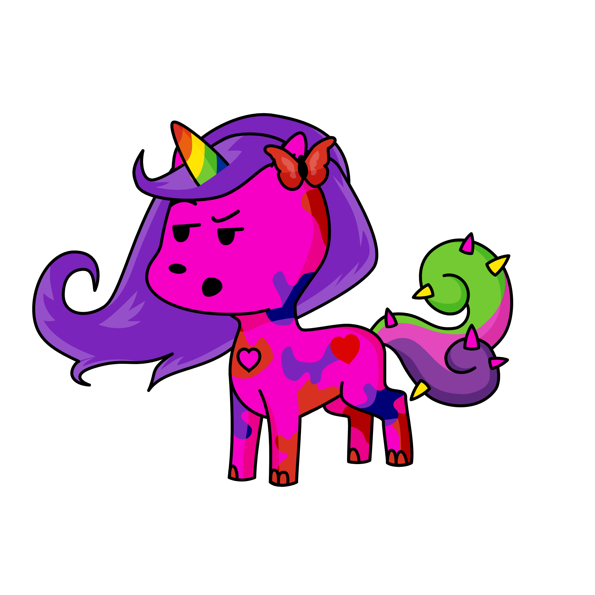 Celestial Cherry cake, the unicorn