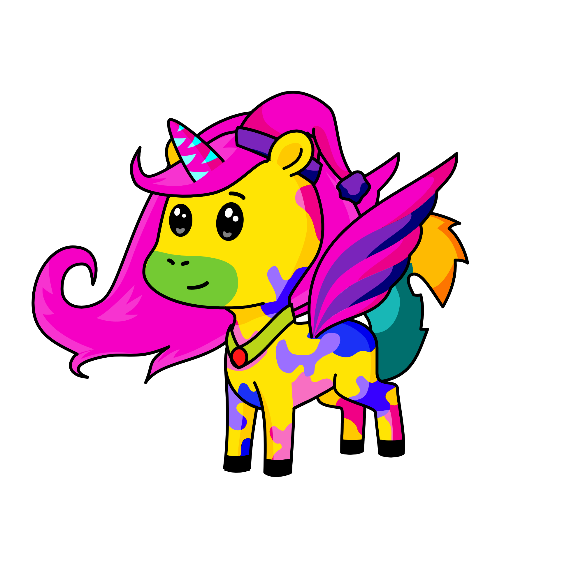 Fluffy, the unicorn