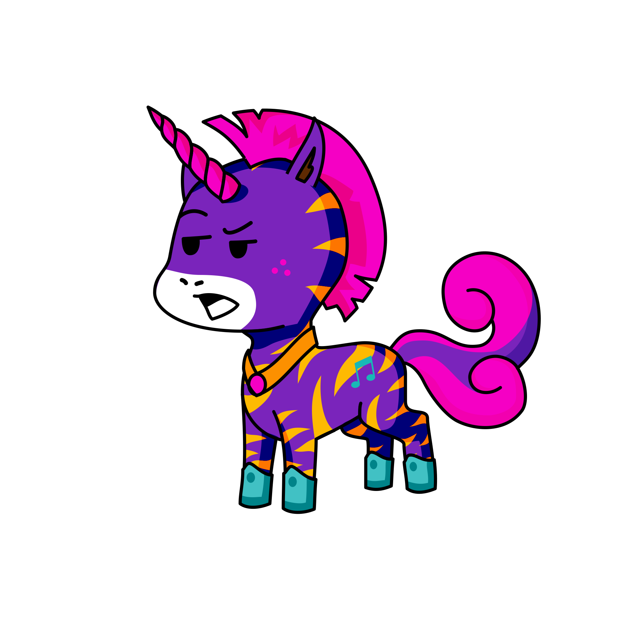 Tiger, the unicorn