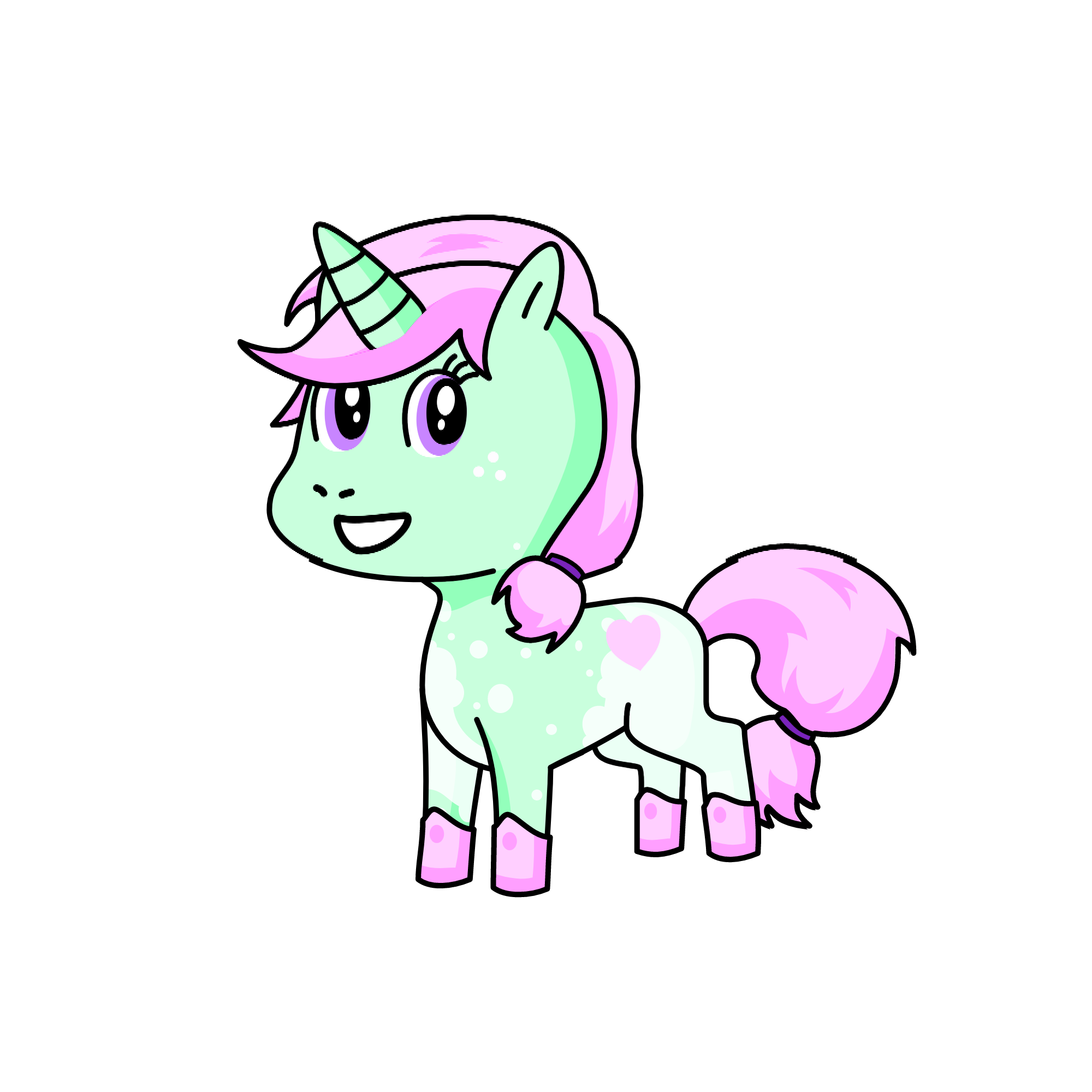 Minty, the unicorn