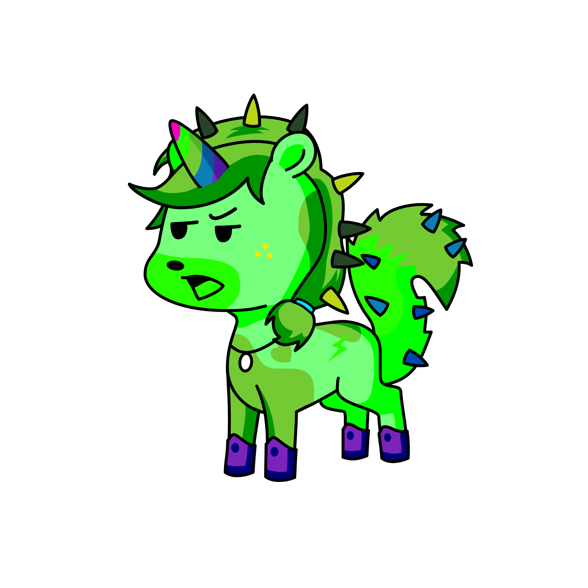 my color fauvorite, the unicorn