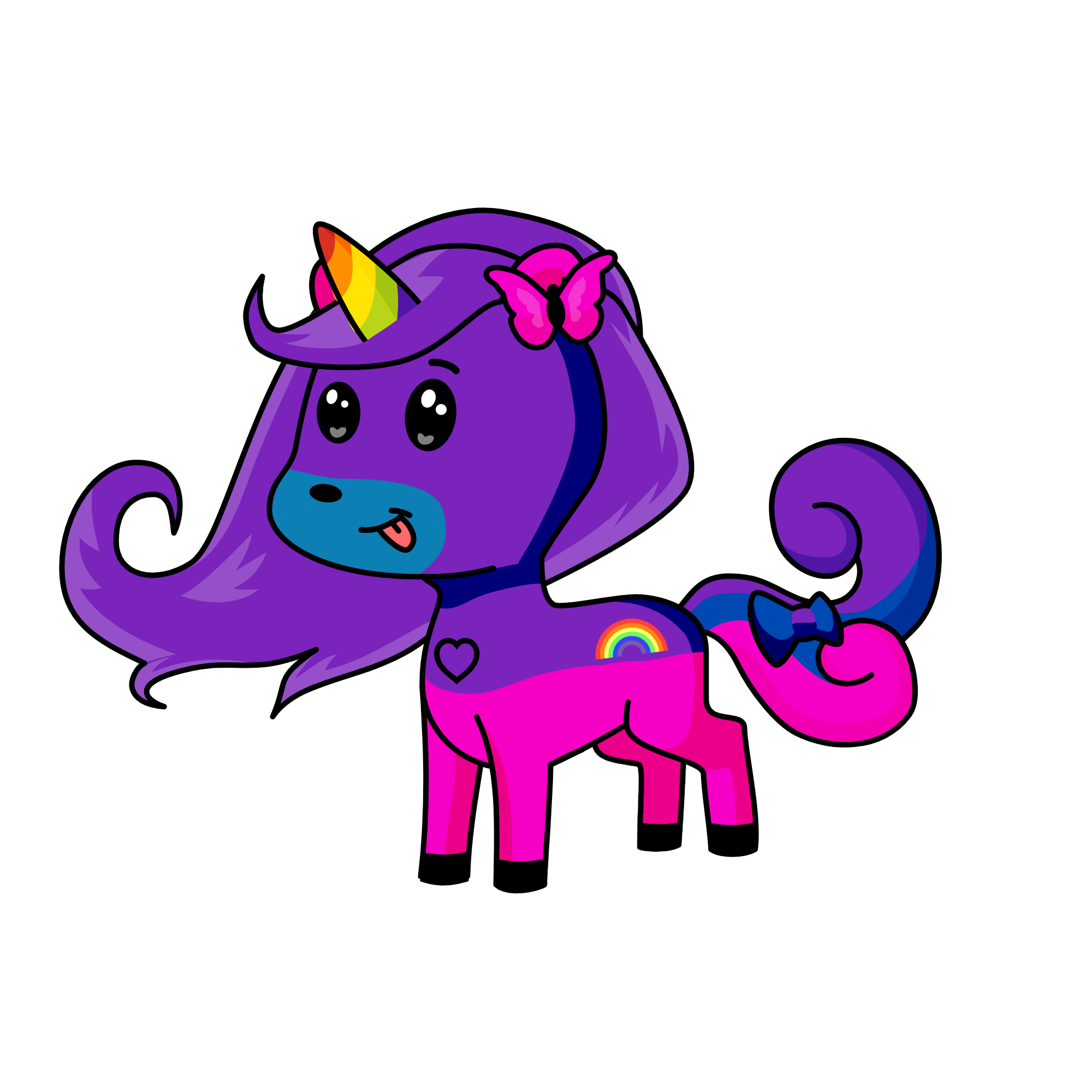 violeta💜, the unicorn