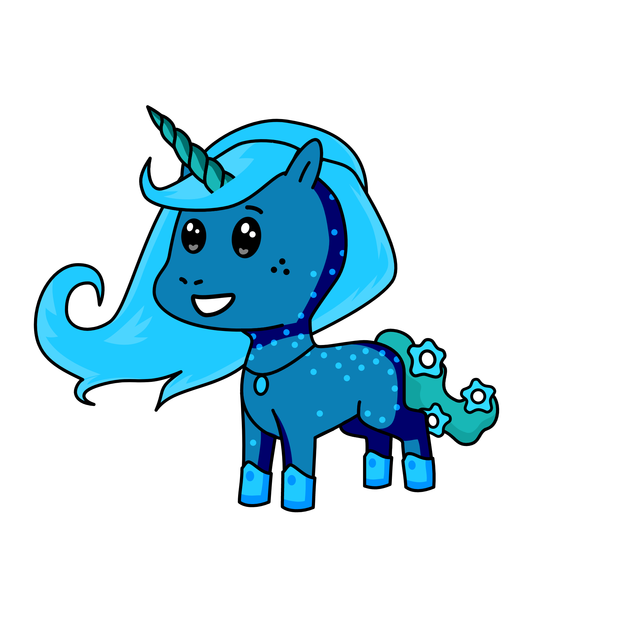 Winter, the unicorn