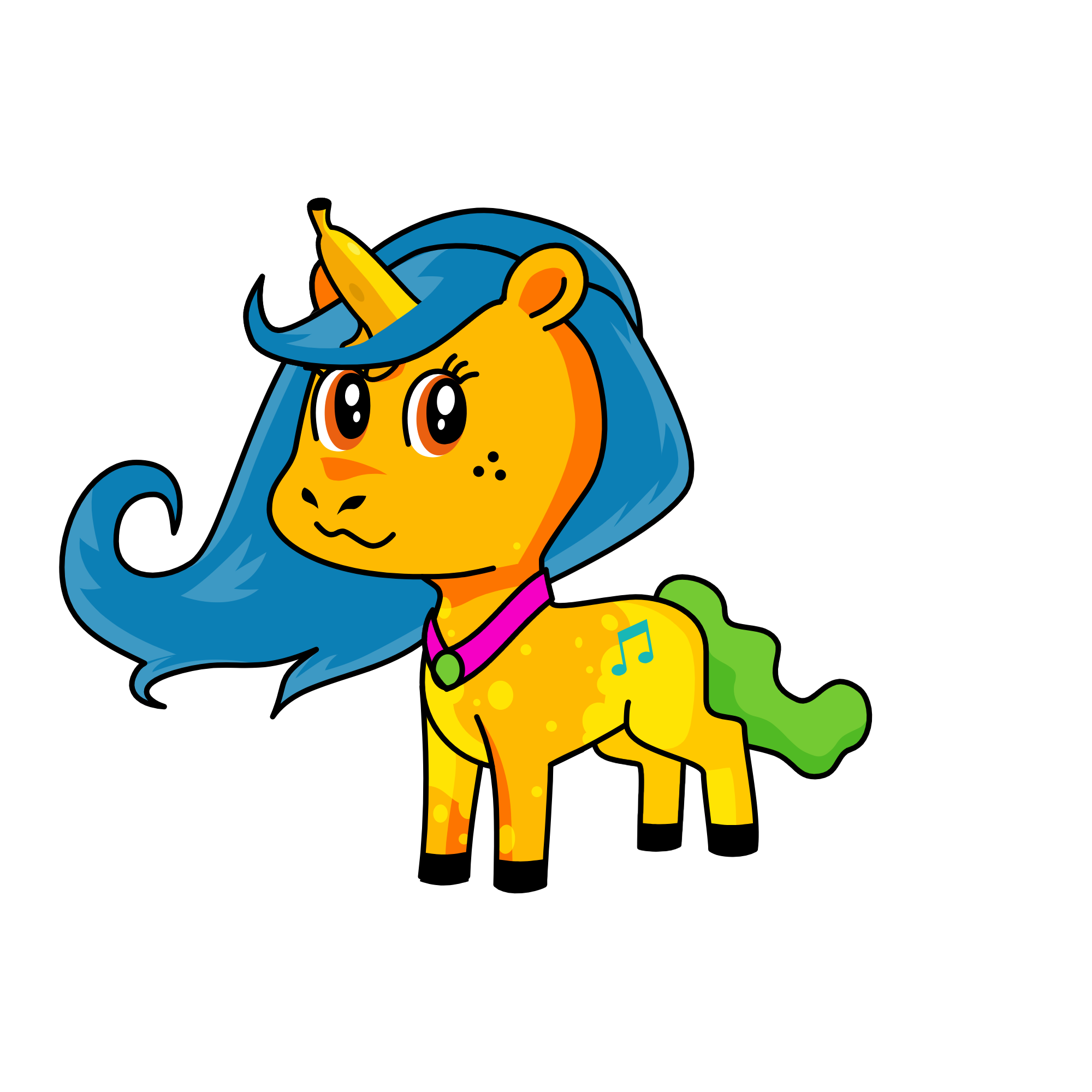 Cutey, the unicorn