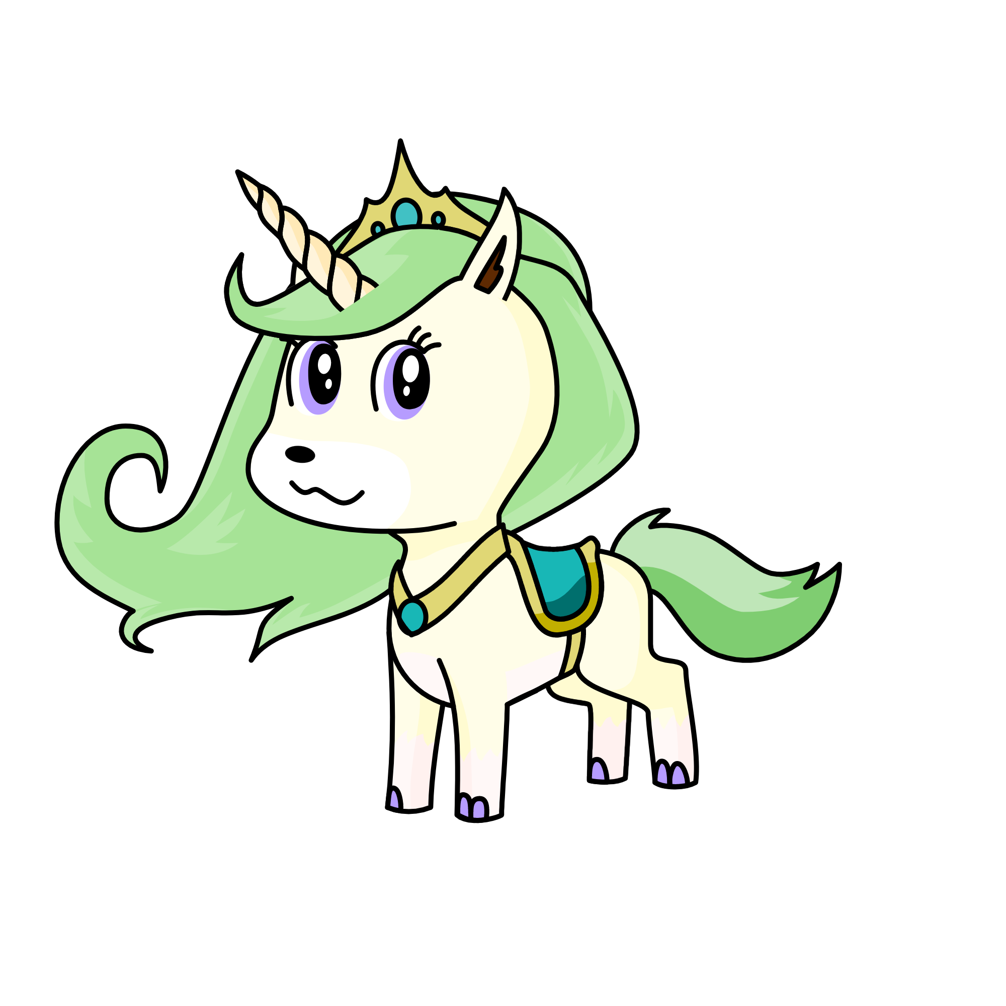 gold desertiris, the unicorn
