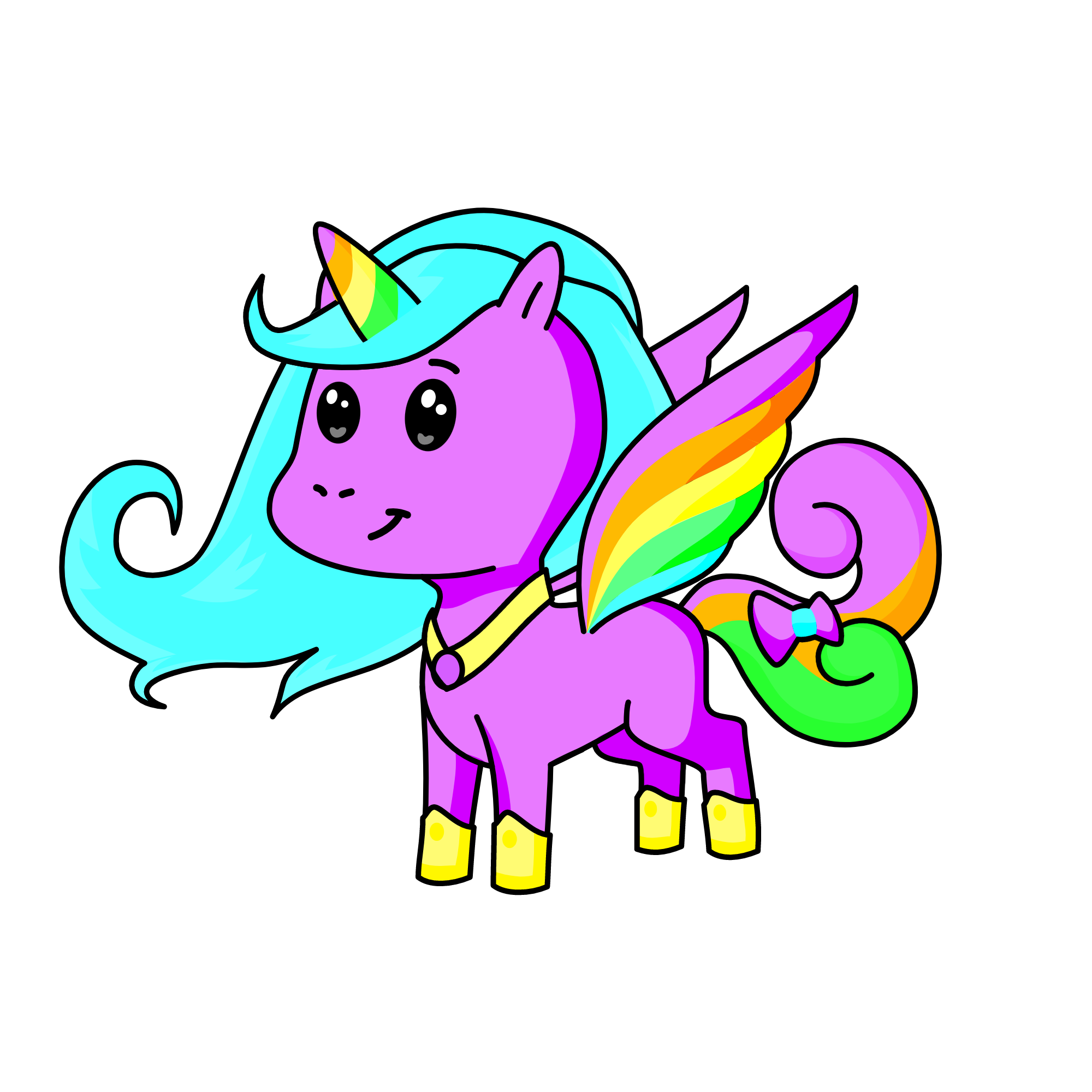 princess Rainbow, the unicorn