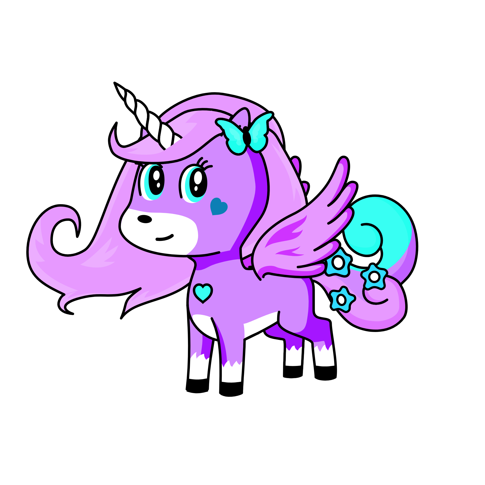 happy, the unicorn