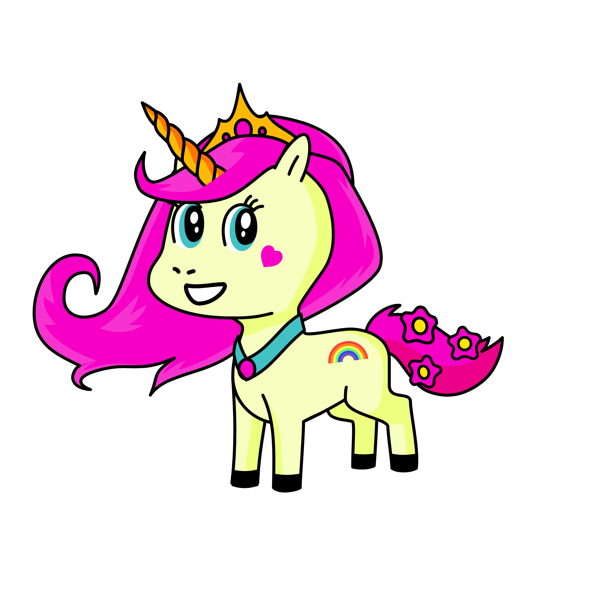 Sparkles, the unicorn