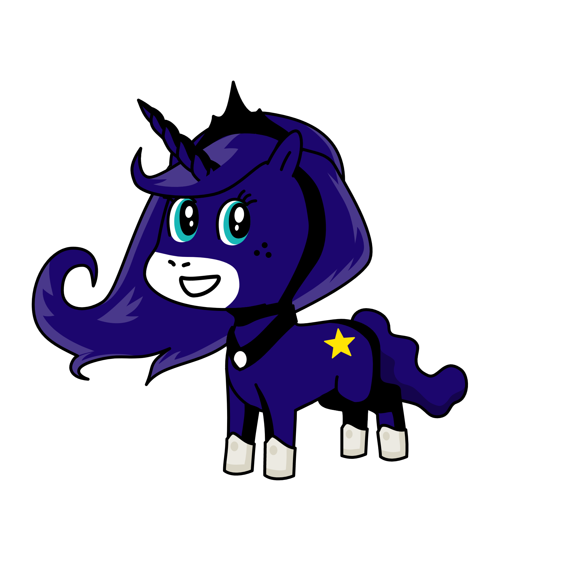 Princess Luna, the unicorn
