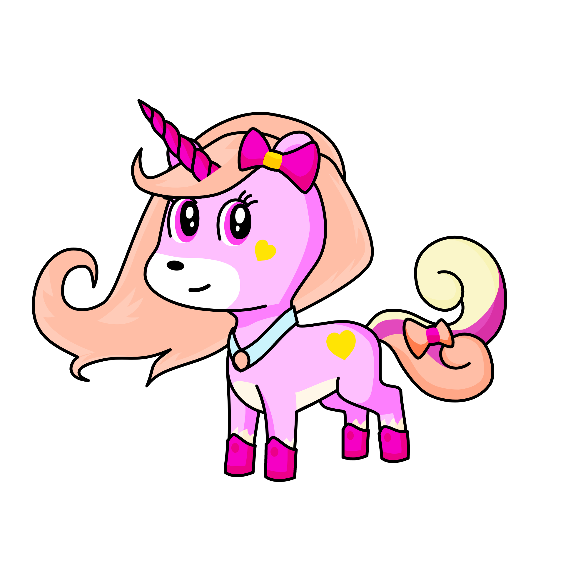 Pinky, the unicorn