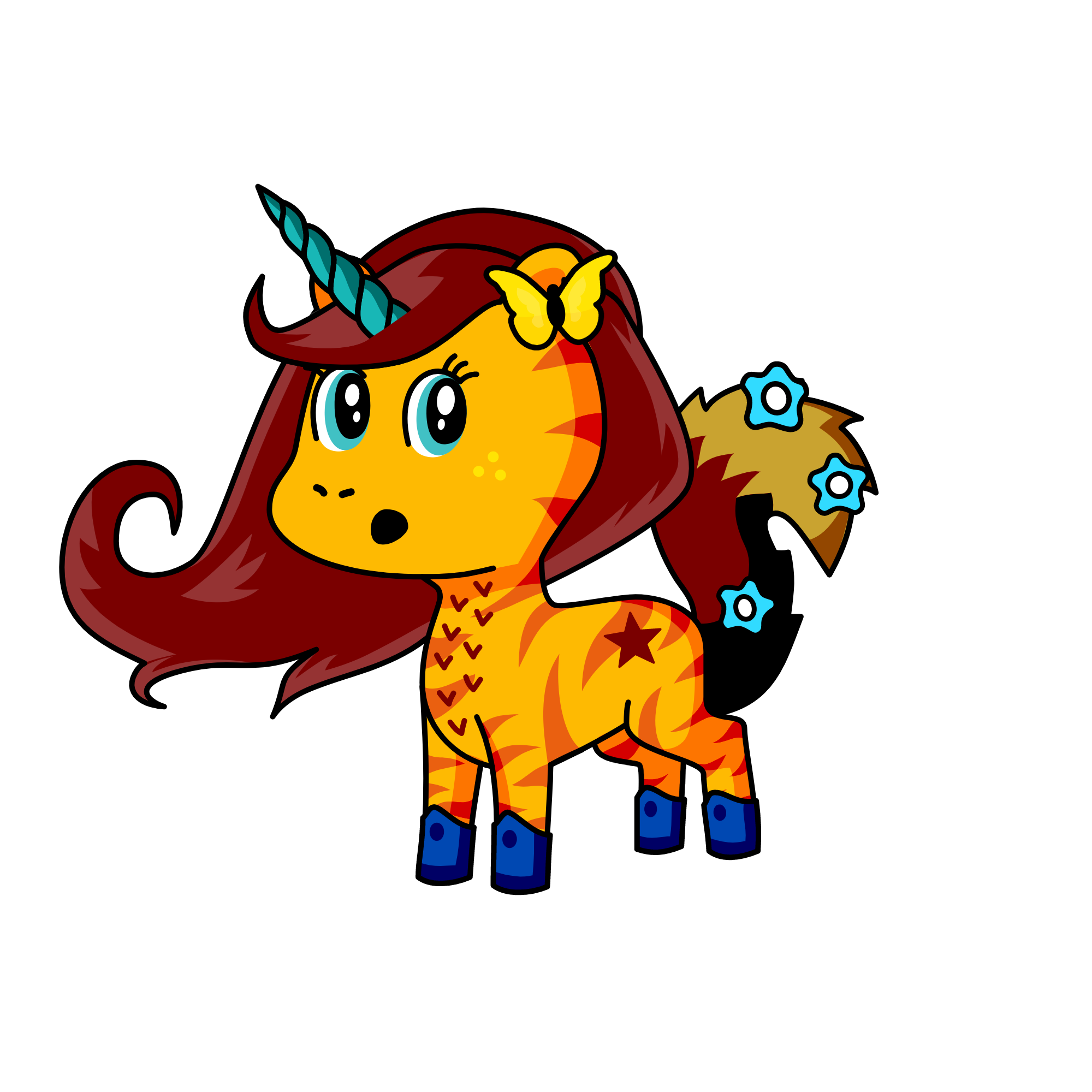 flame, the unicorn