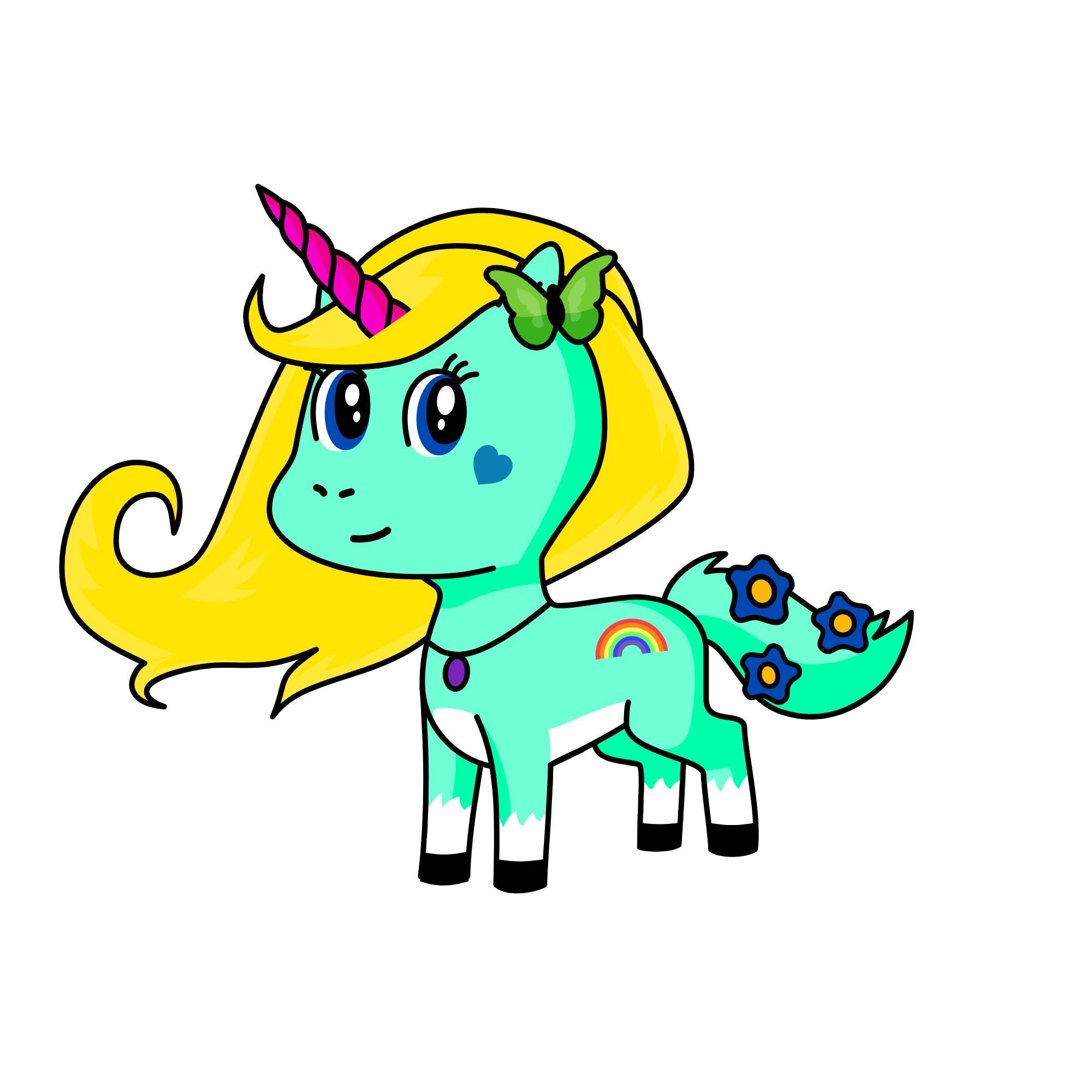Frosty, the unicorn