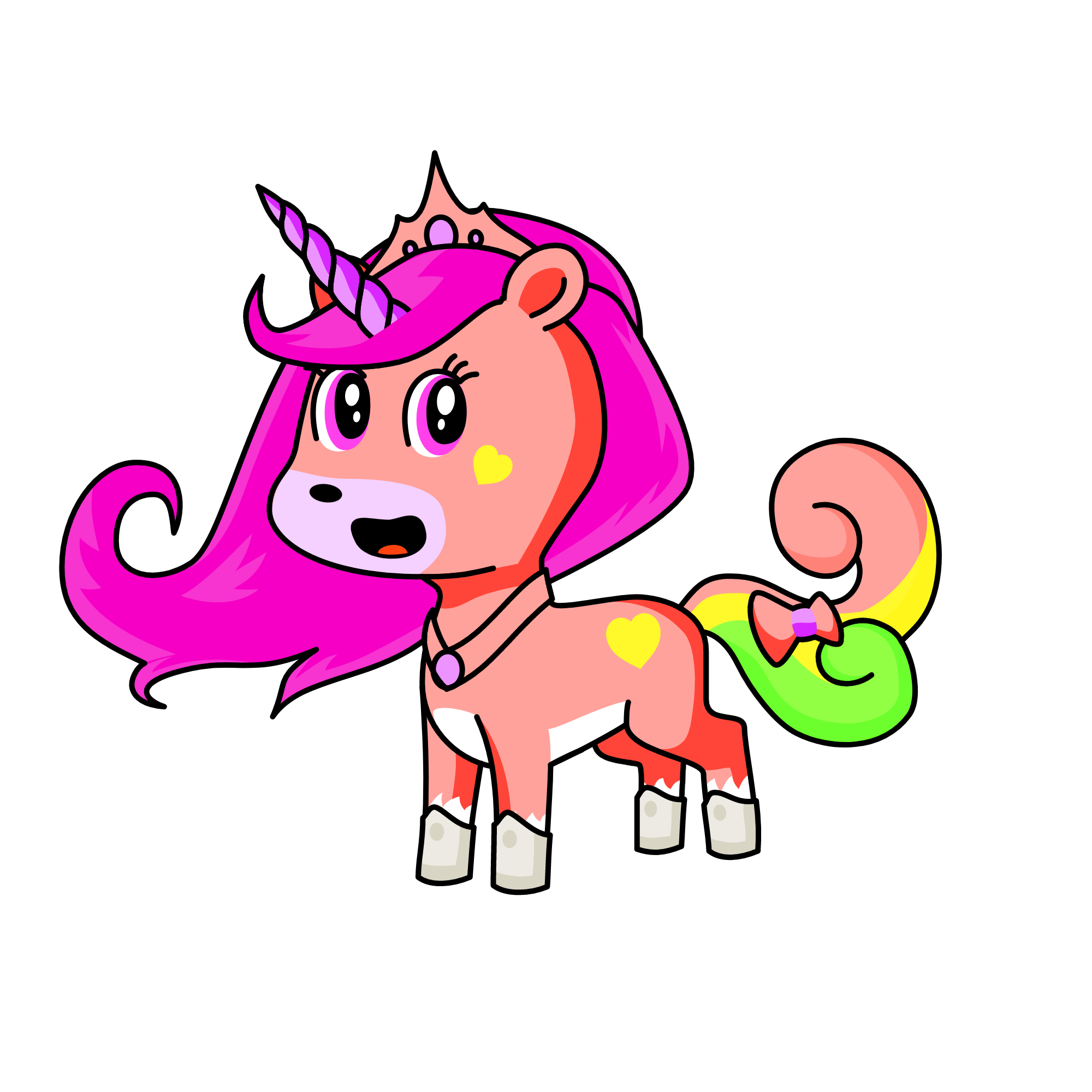 Princess sparkles, the unicorn