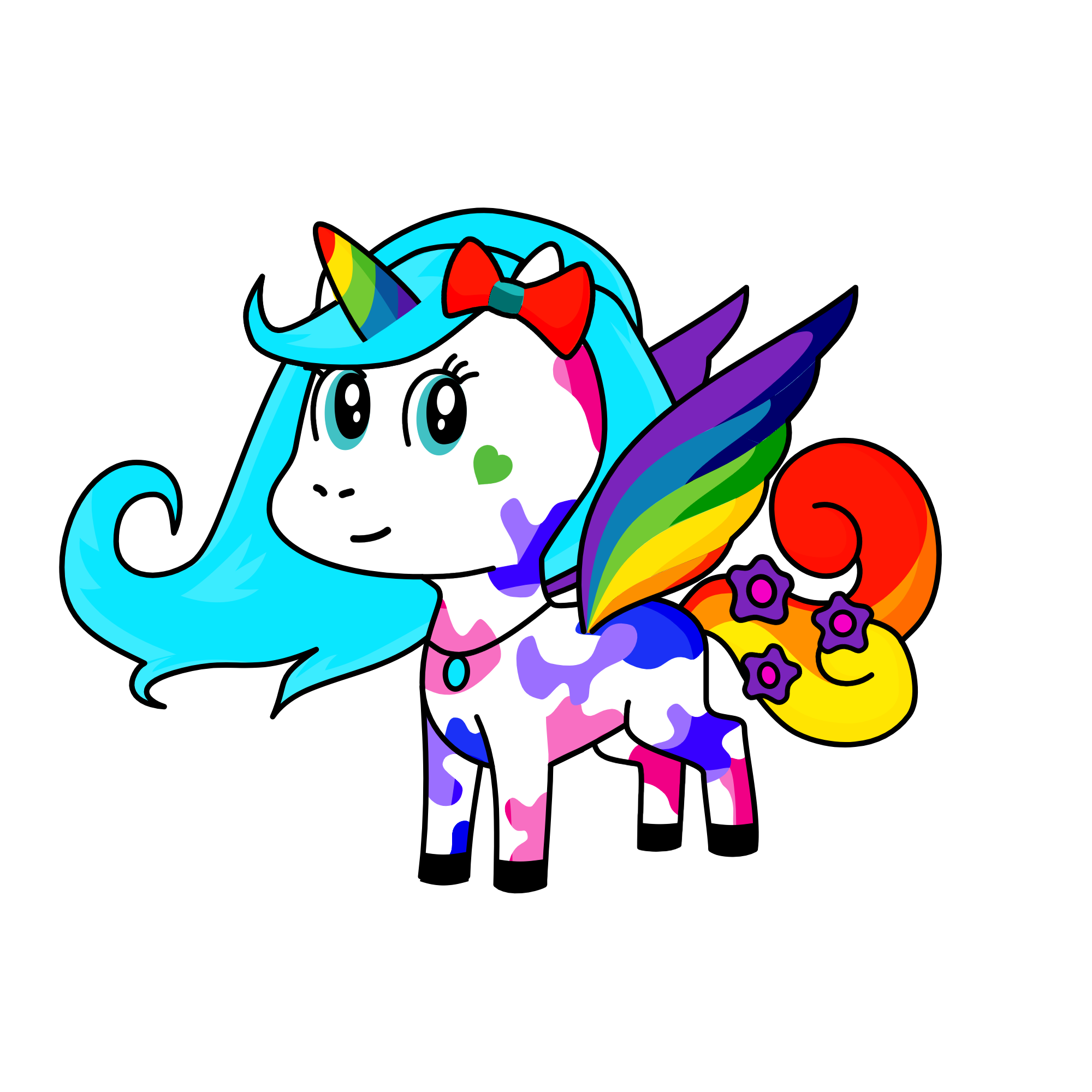 RAINBOW, the unicorn