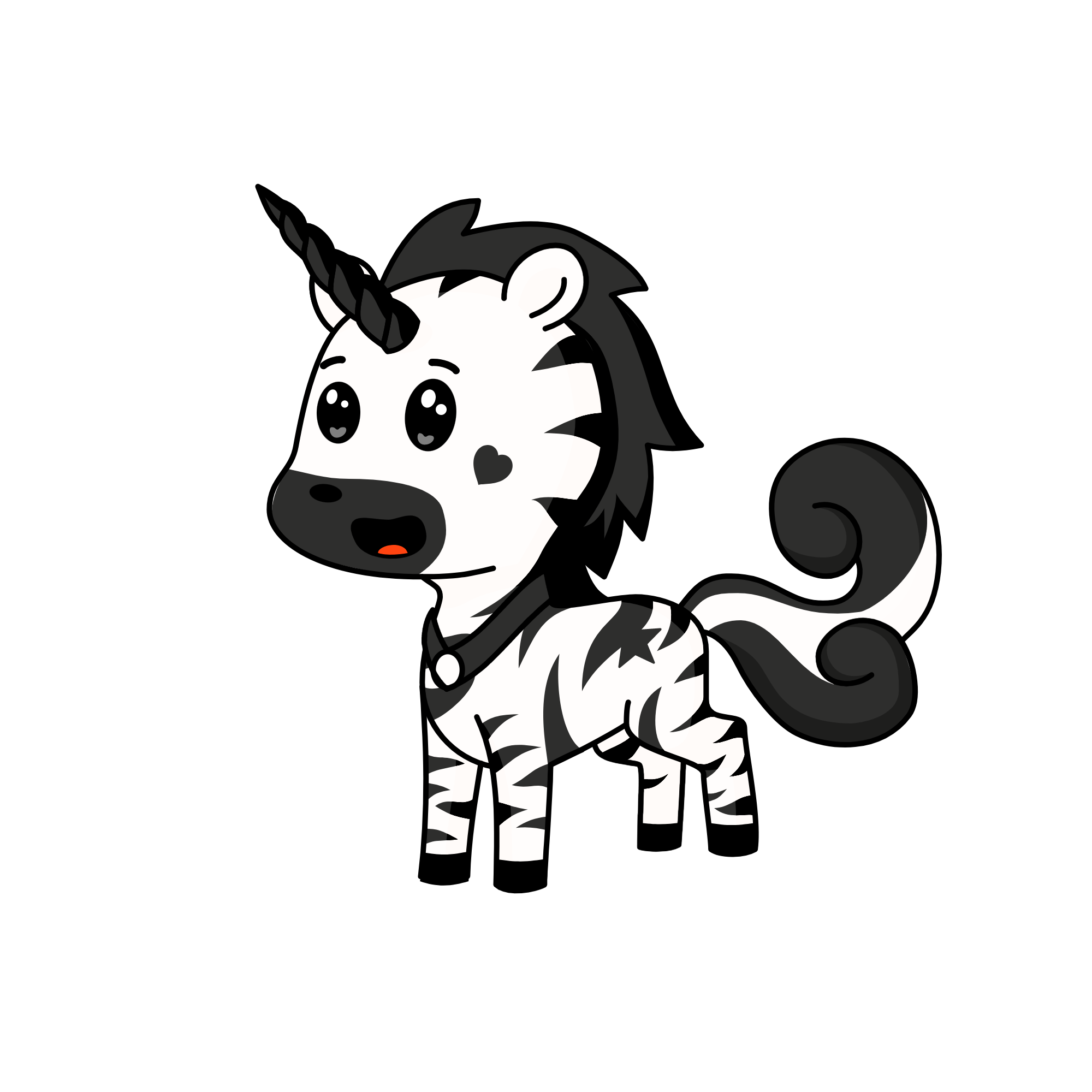 zebra, the unicorn