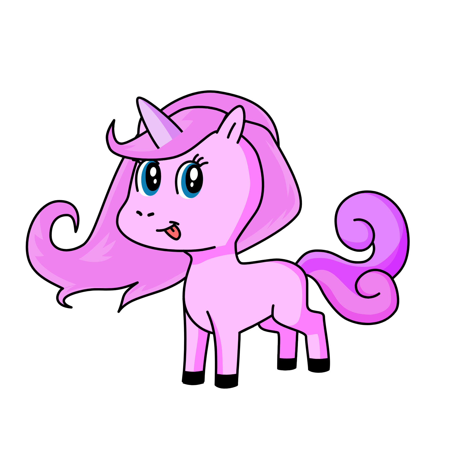 Pinky, the unicorn