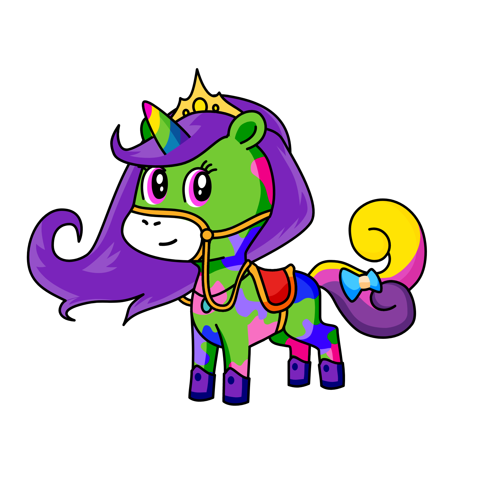 prety prety peaguses, the unicorn