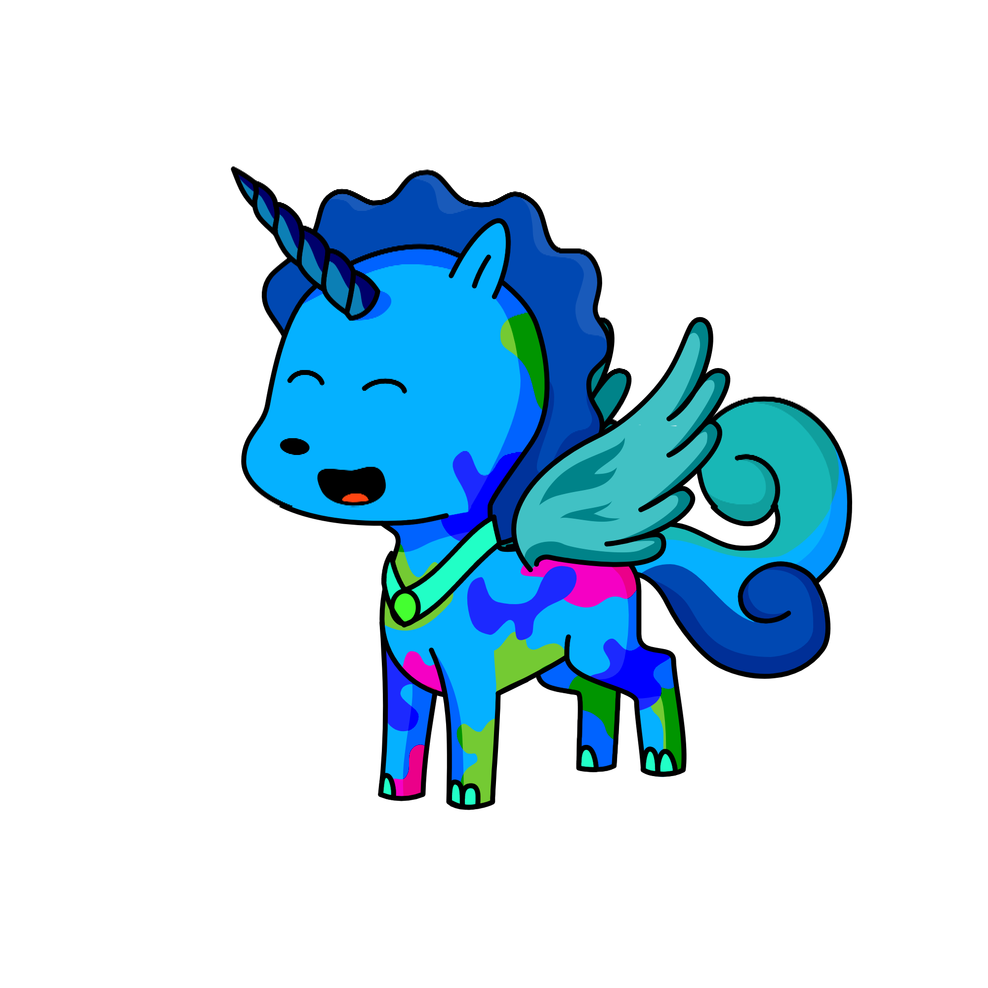 Aqua, the unicorn