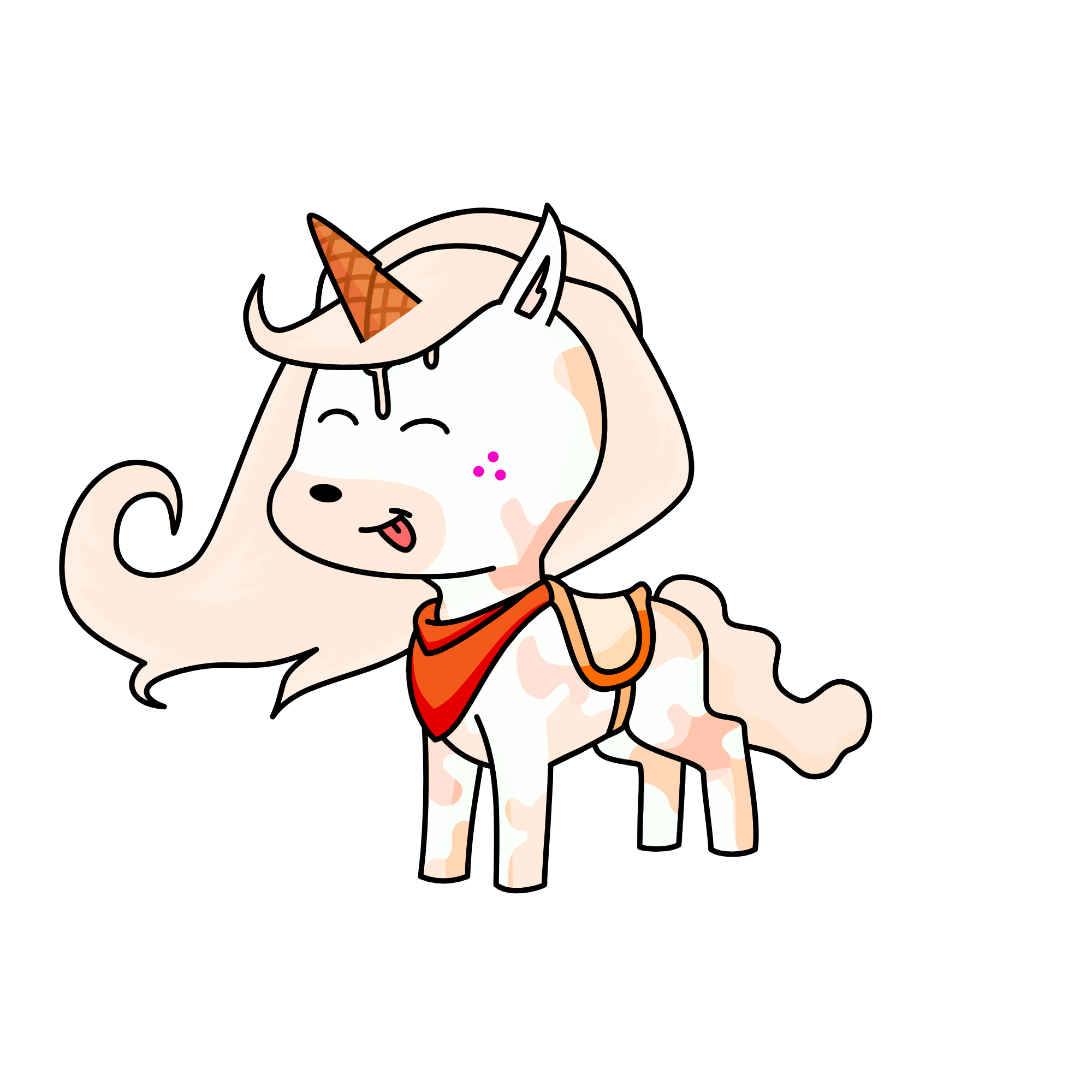 Ice cream, the unicorn