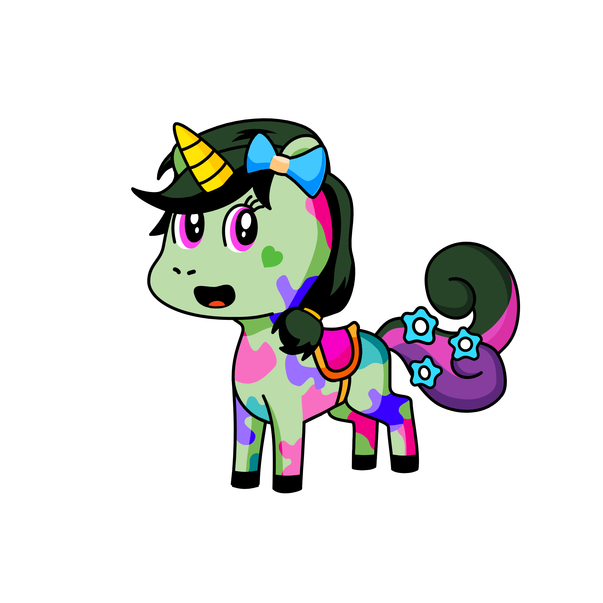 Cute, the unicorn
